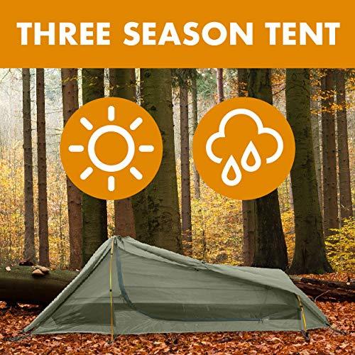 Winterial Camping Tent, 1/3/6 Person Lightweight Personal Bivy 1 to 6 Person Tent with Waterproof Tent Rainfly, Durable Stitched Tent for Camping, Beach, Backpacking, Hiking, and Festivals.