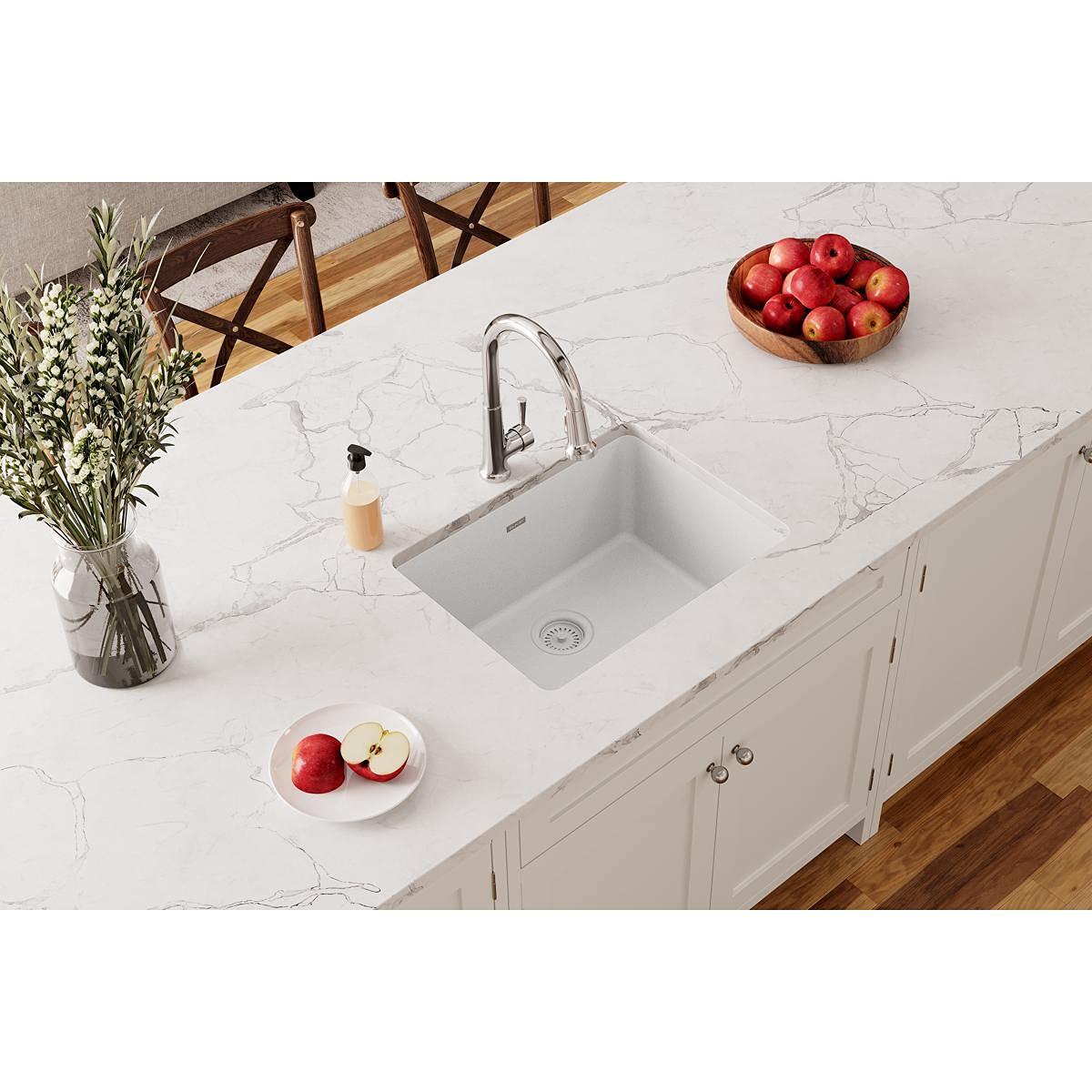 Elkay Quartz Classic 24-5/8" x 18-1/2" x 9-1/2", Single Bowl Undermount Sink, Quartz