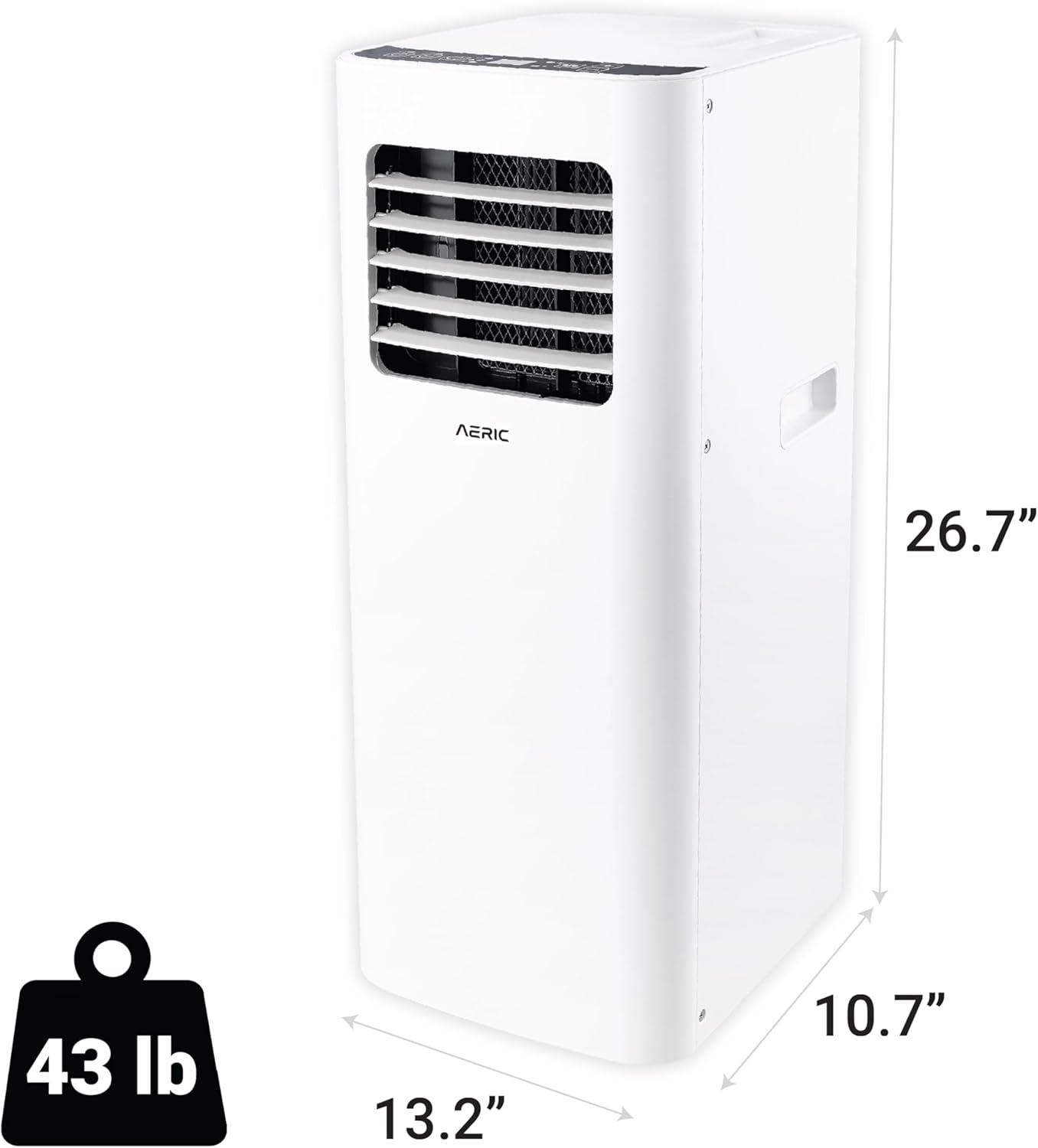 Aeric 5,500 BTU SACC (9,000 BTU ASHRAE) Portable Air Conditioner with Dehumidifier,400 Sq. Ft.