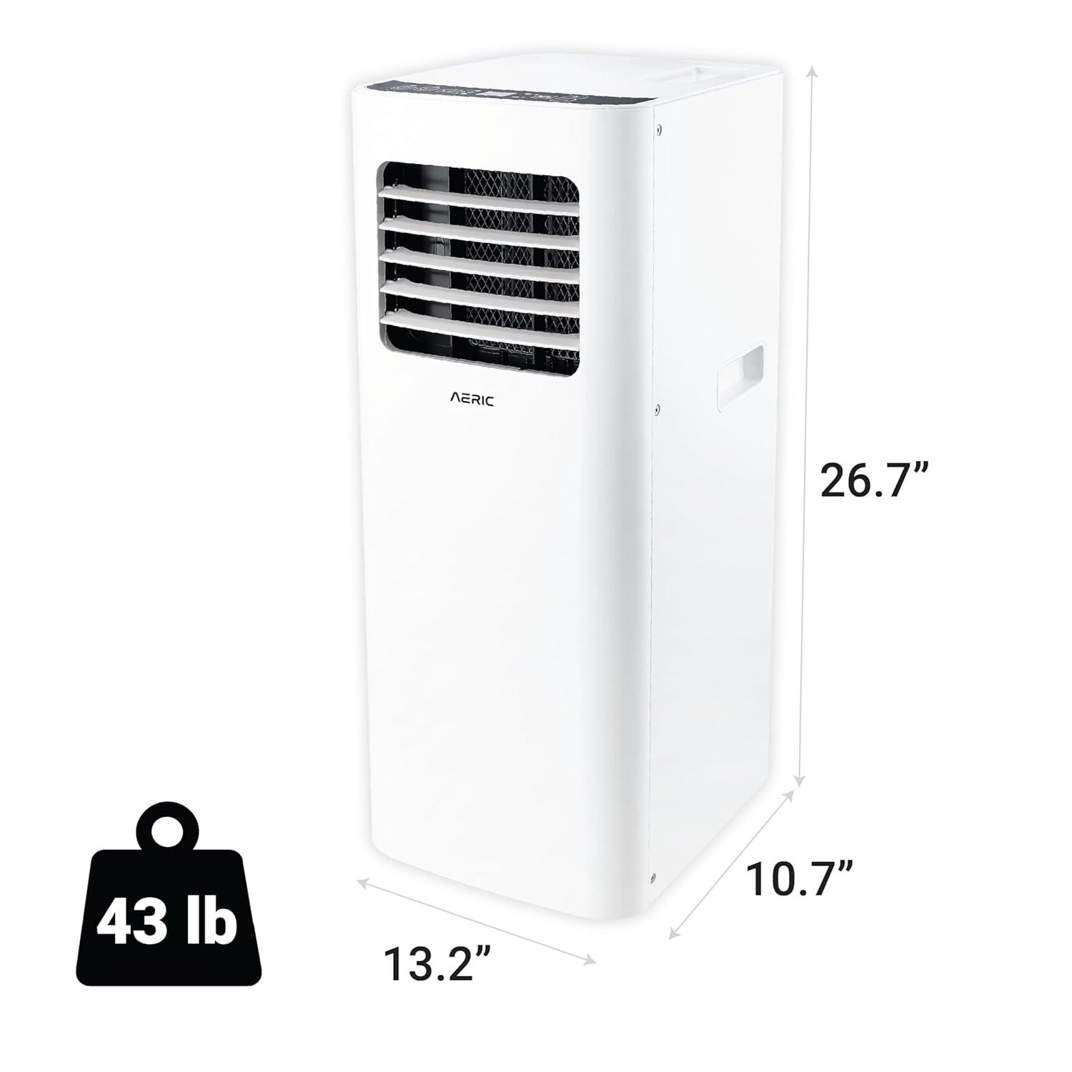 Aeric 5,500 BTU SACC (9,000 BTU ASHRAE) Portable Air Conditioner with Dehumidifier,400 Sq. Ft.