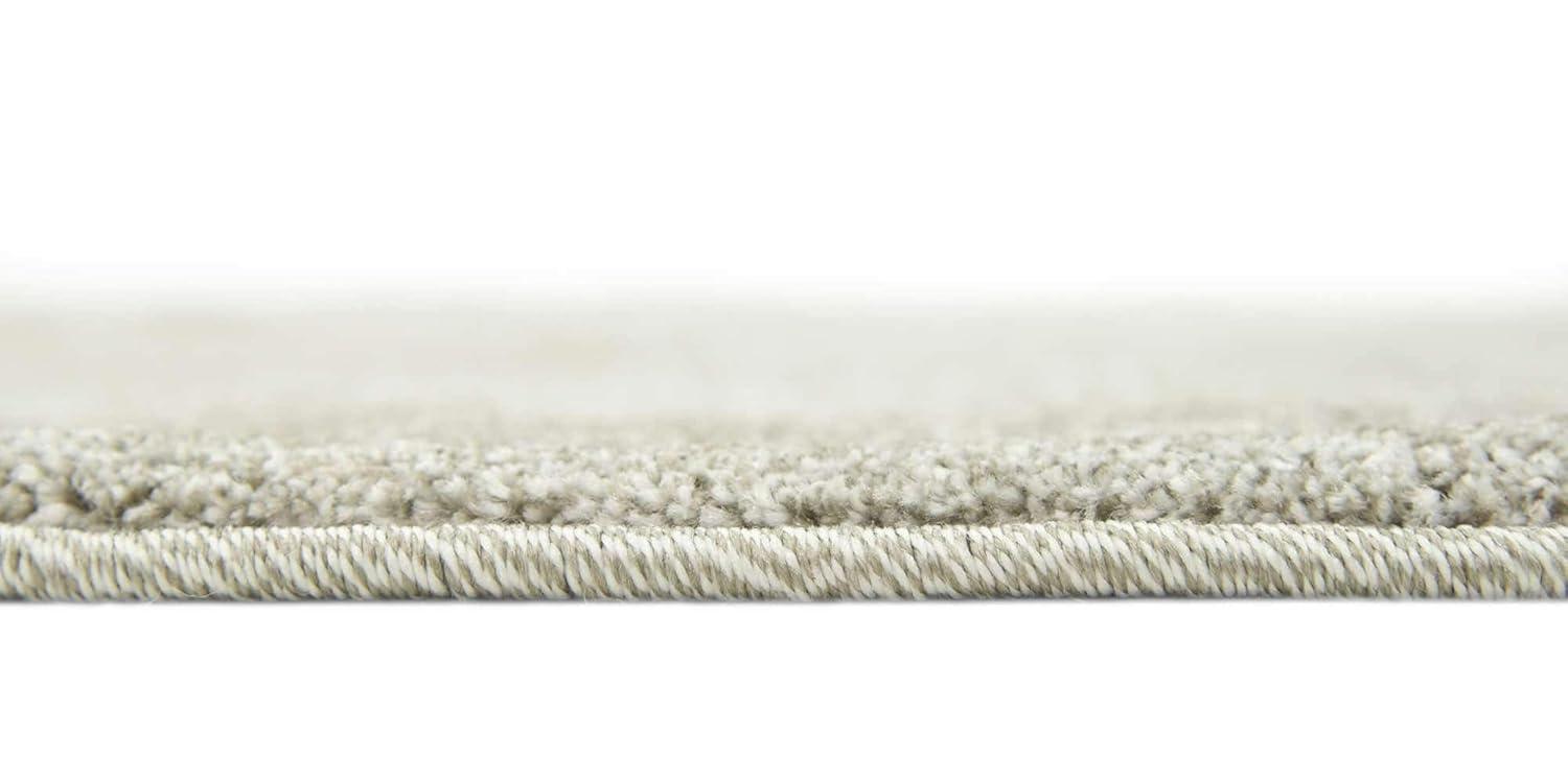 Unique Loom La Jolla Collection Area Rug - Floral (3' 3" Round Light Gray/Gray)