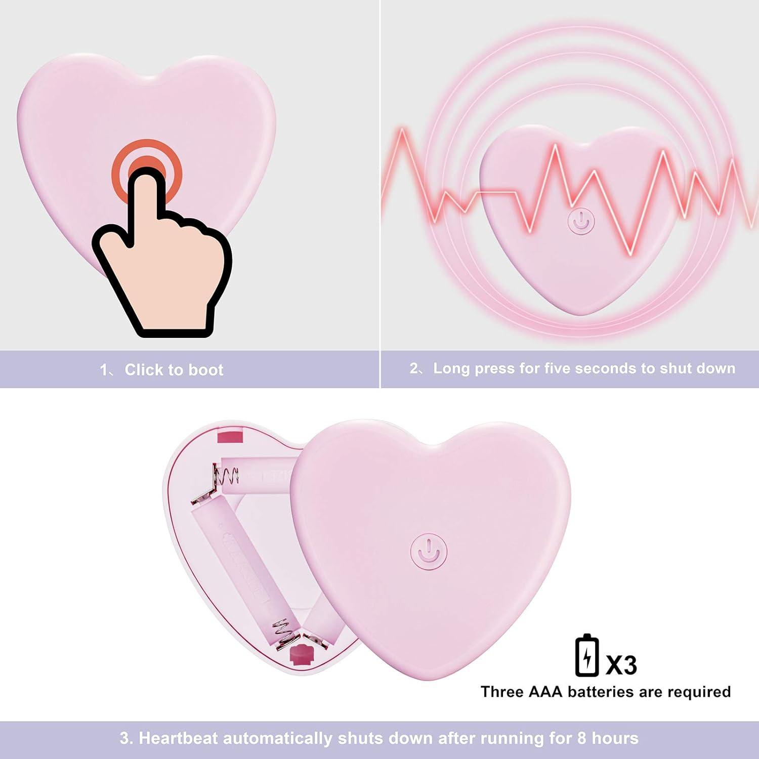 Heartbeat Dog Toy Puppy Toy Dog Anxiety Toy to Separate Relief for Pet Cuddle Soother Comfort Calming Create Training Sleep Aid Behavioral Aid Heartbeat Stuffed Animal, Grey