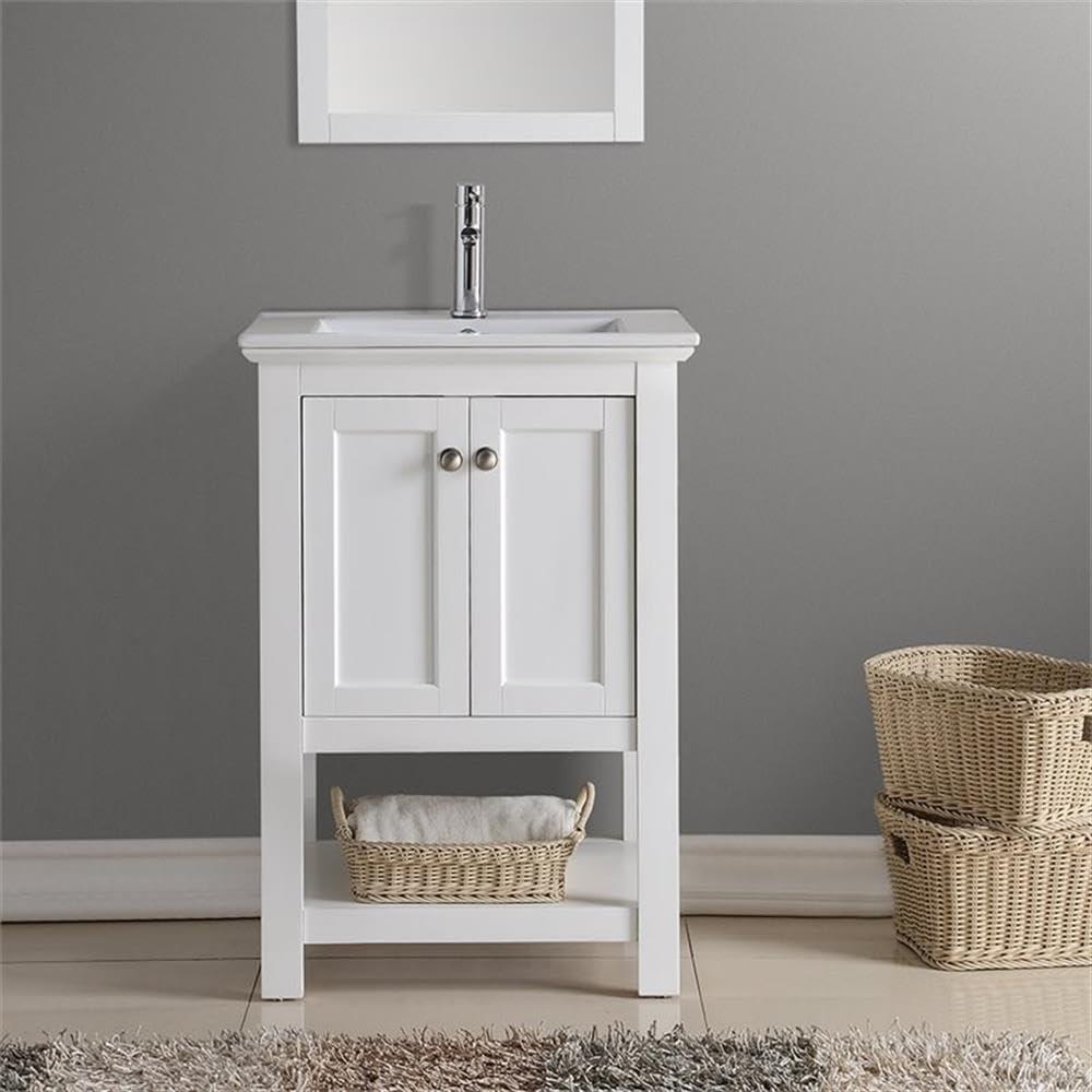 Fresca Manchester 24" White Traditional Bathroom Vanity