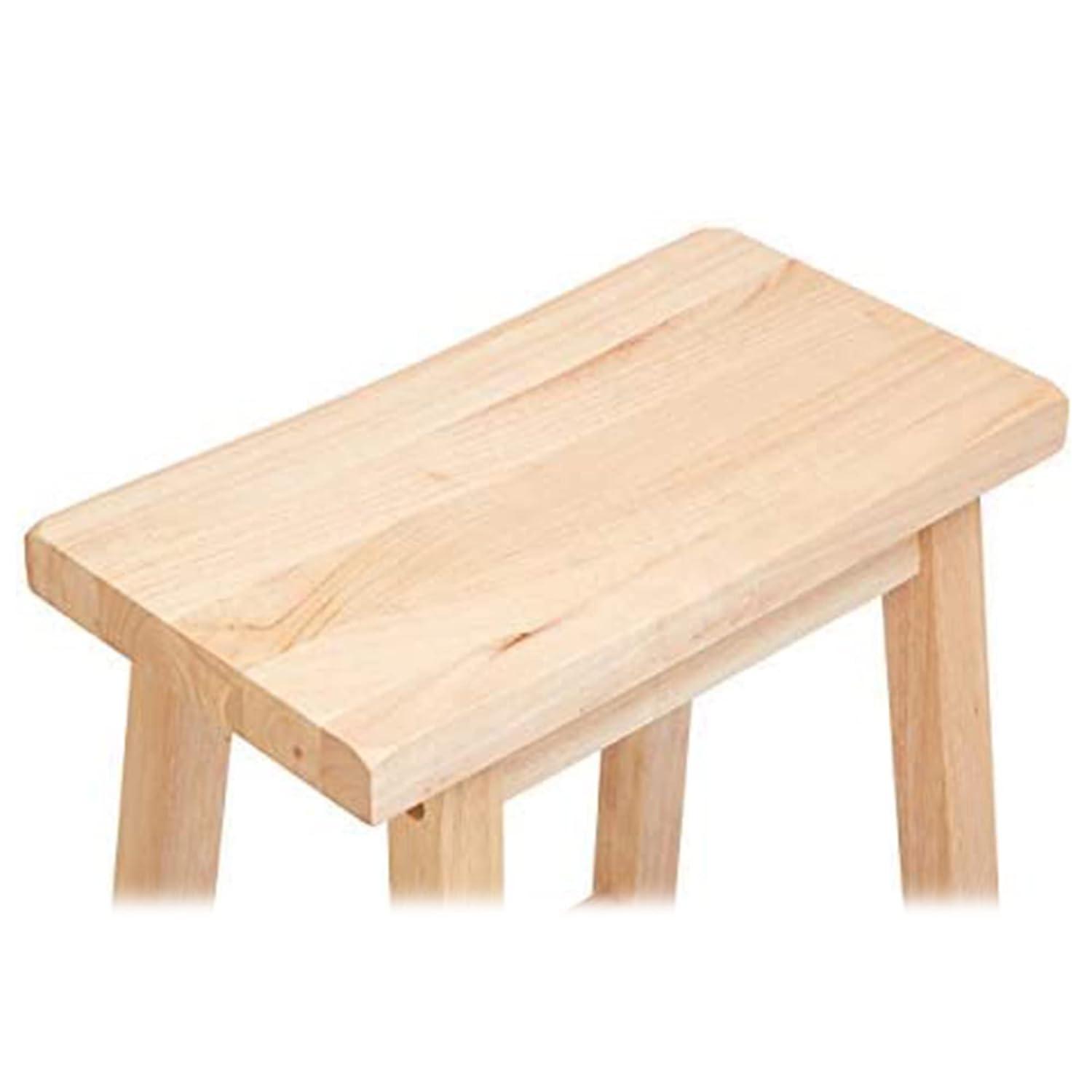 PJ Wood Solid Wood Accent Stool