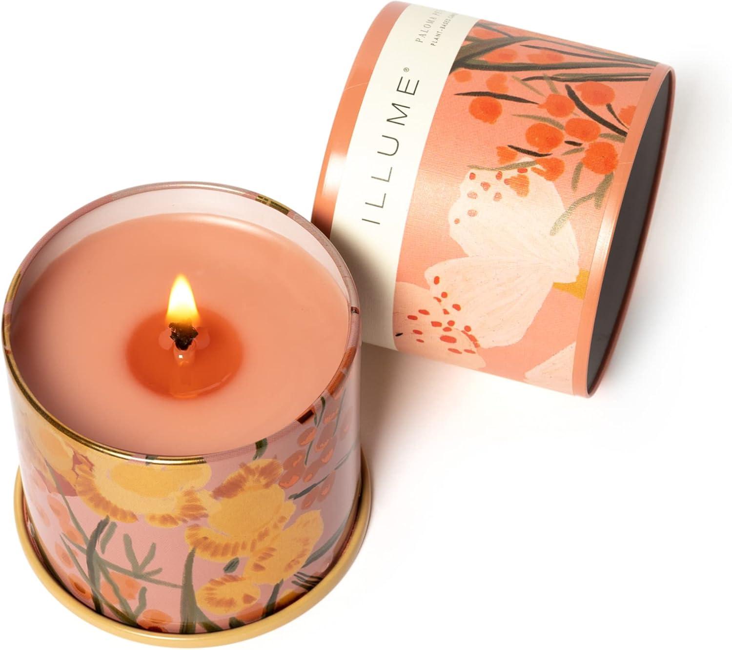 ILLUME Beautifully Done Baltic Glass Candle, Paloma Petal