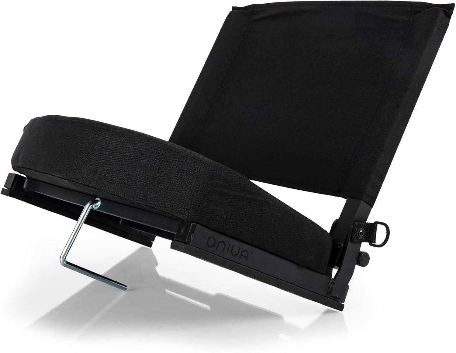 Picnic Time Gridiron Stadium Seat - Black