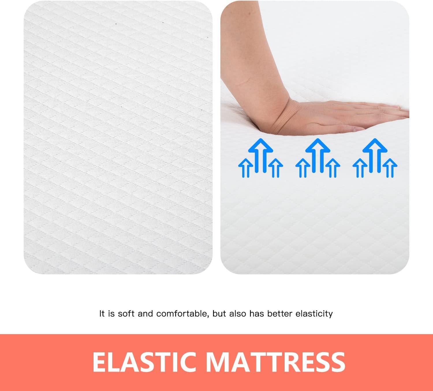 FDW 5 inch Mattress Gel Memory Foam Mattress for Cool Sleep & Pressure Relief/Bed-in-a-Box/Pressure Relieving