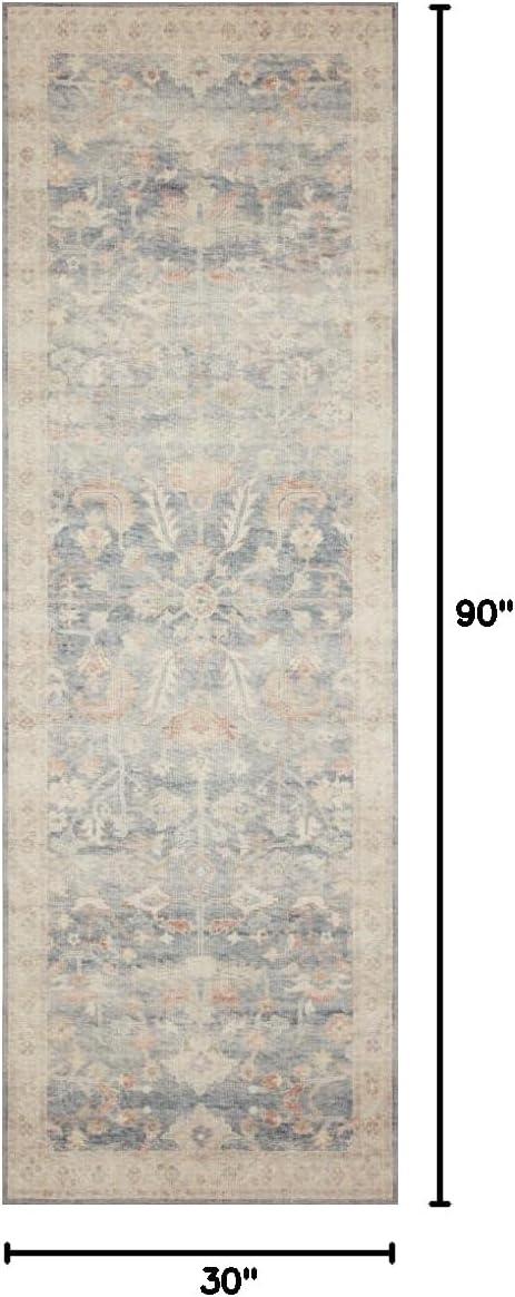 Loloi II Hathaway Printed Oriental Denim / Multi Area Rug