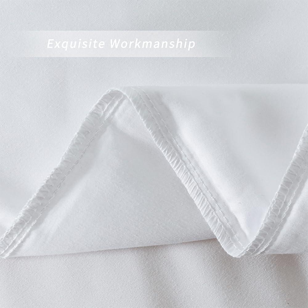 White Cotton Ruffled Standard/Queen Pillowcases Set of 2