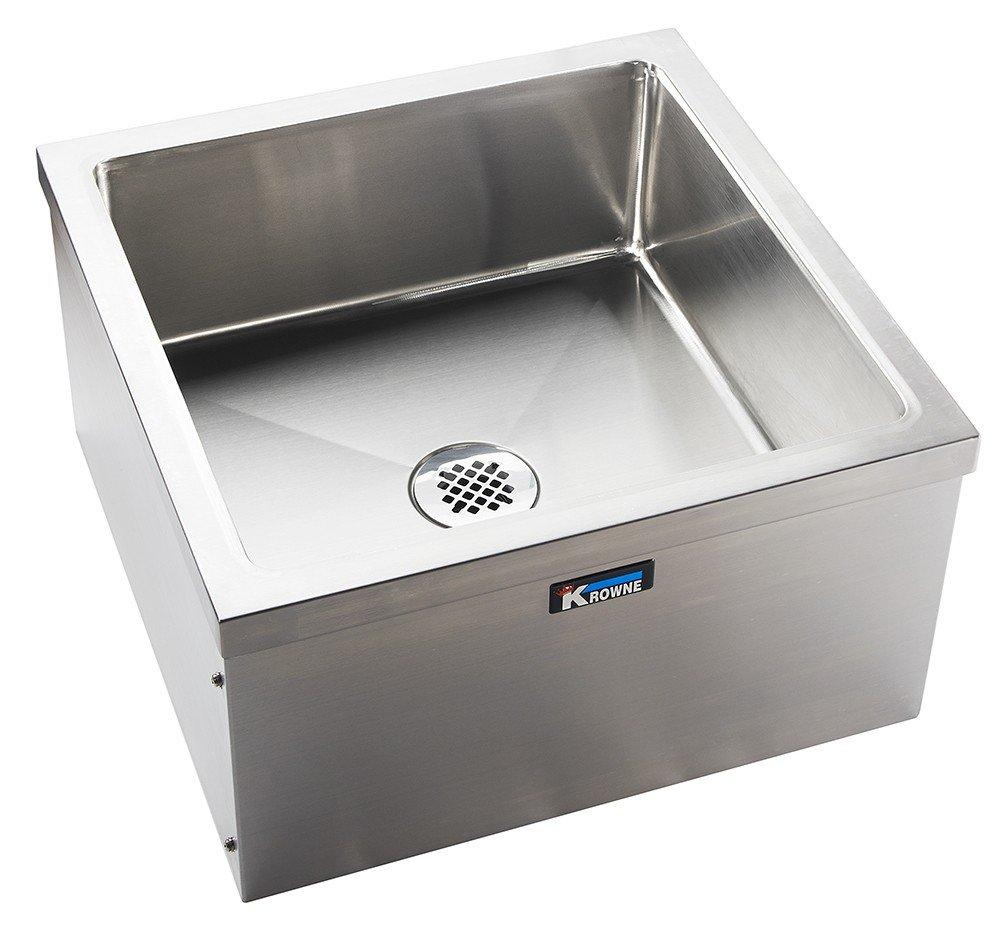 Krowne 24" Stainless Steel Commercial Floor Mop Sink