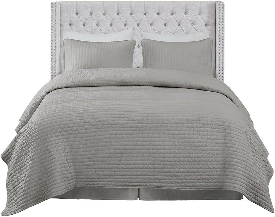 Amelia Upholstery Headboard Grey Queen