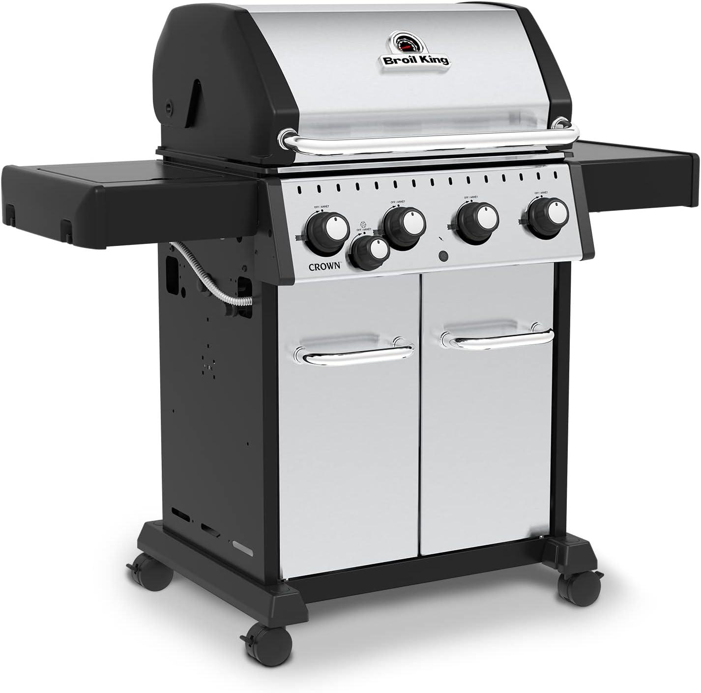 Broil King 4 - Burner Countertop Gas Grill with Side Burner and Cabinet