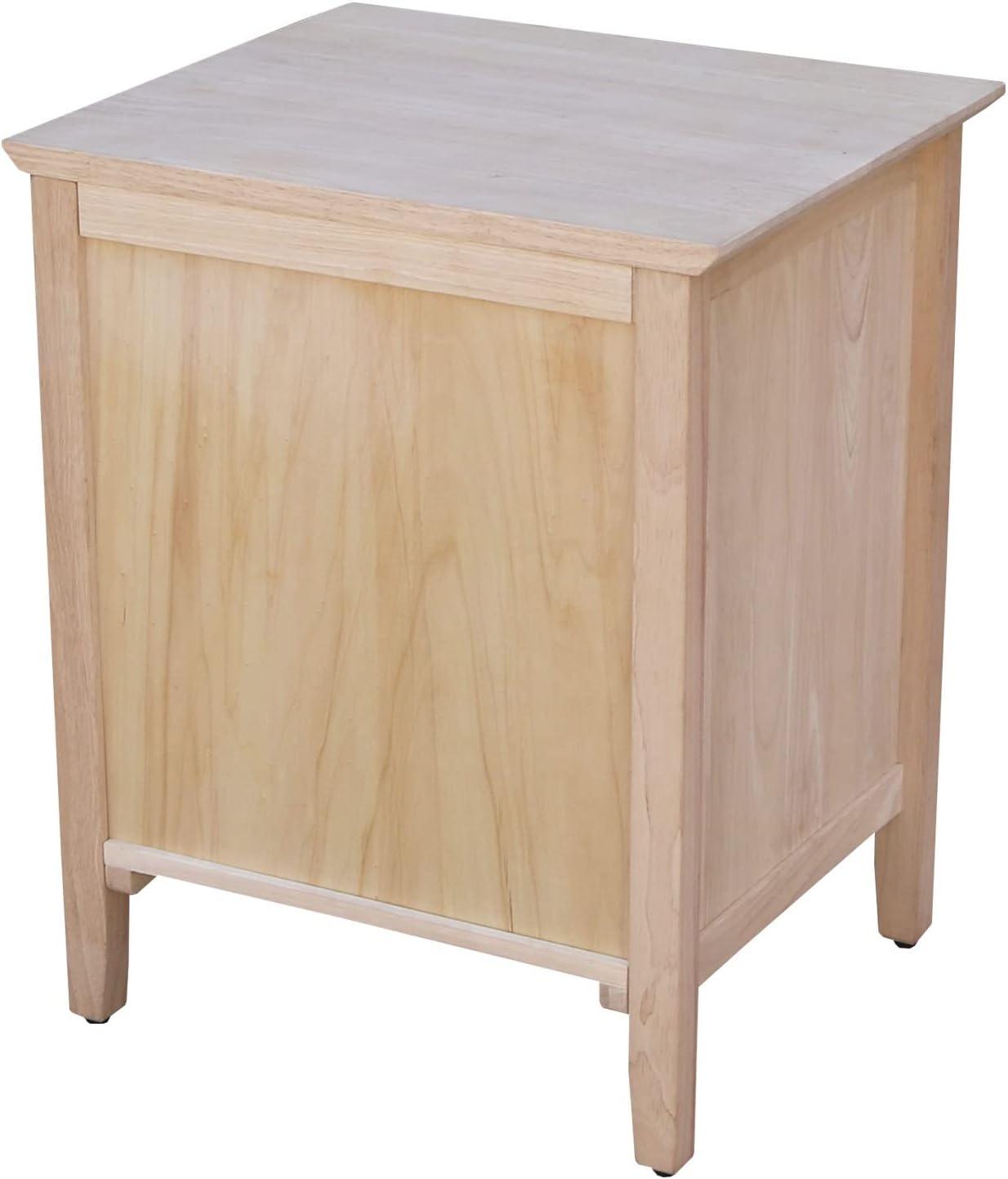 19.5" Nightstand Unfinished - International Concepts