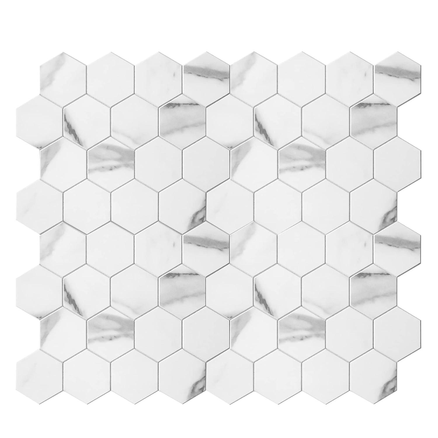 Avant Decor 3.27'' W x 2.88'' L Engineered Stone Peel and Stick Mosaic Tile