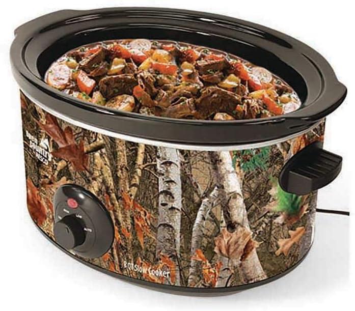 Open Country SC-8017 Slow Cooker, 8 quart, Woodland Birch Camo