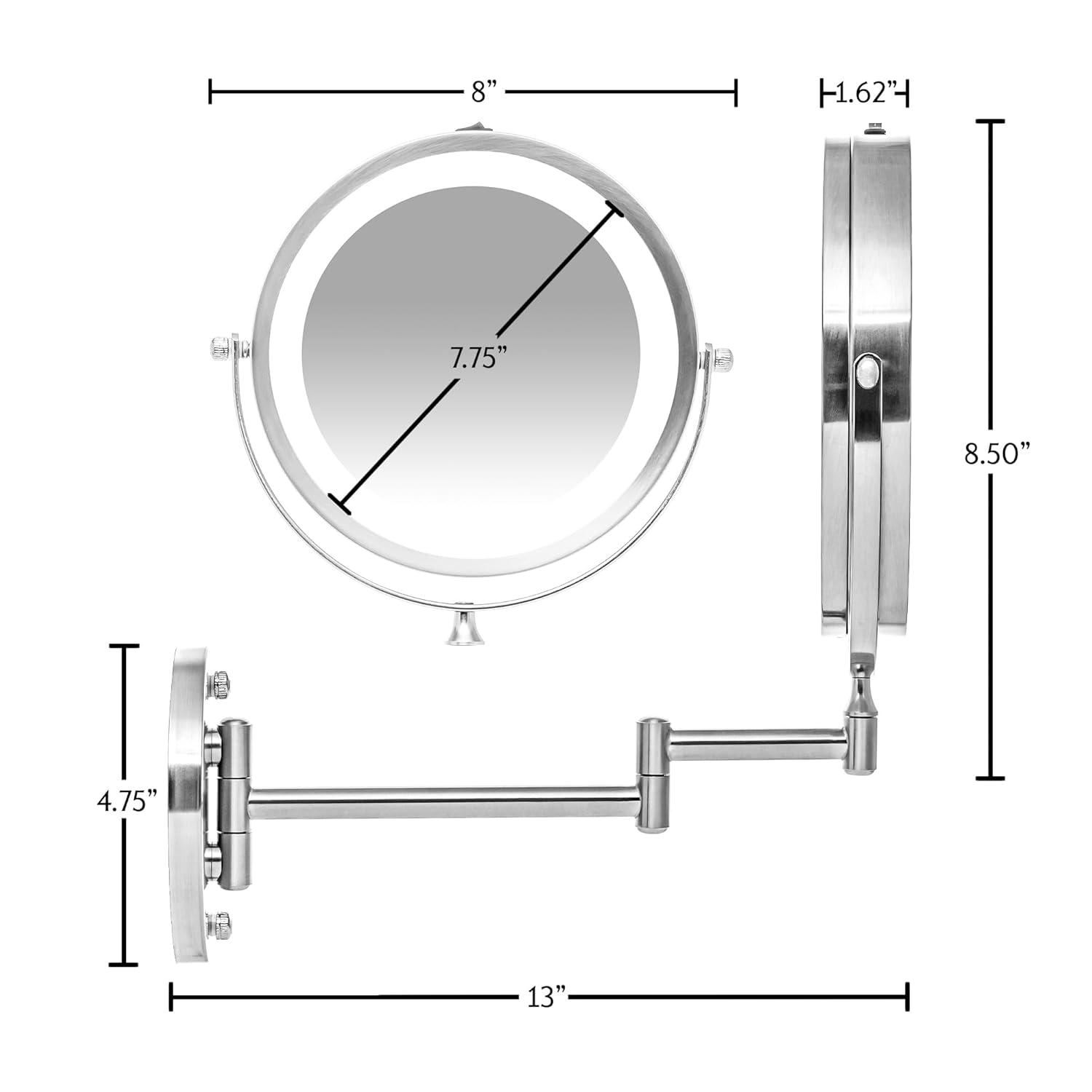 Ovente Concave LED Wall Mirror