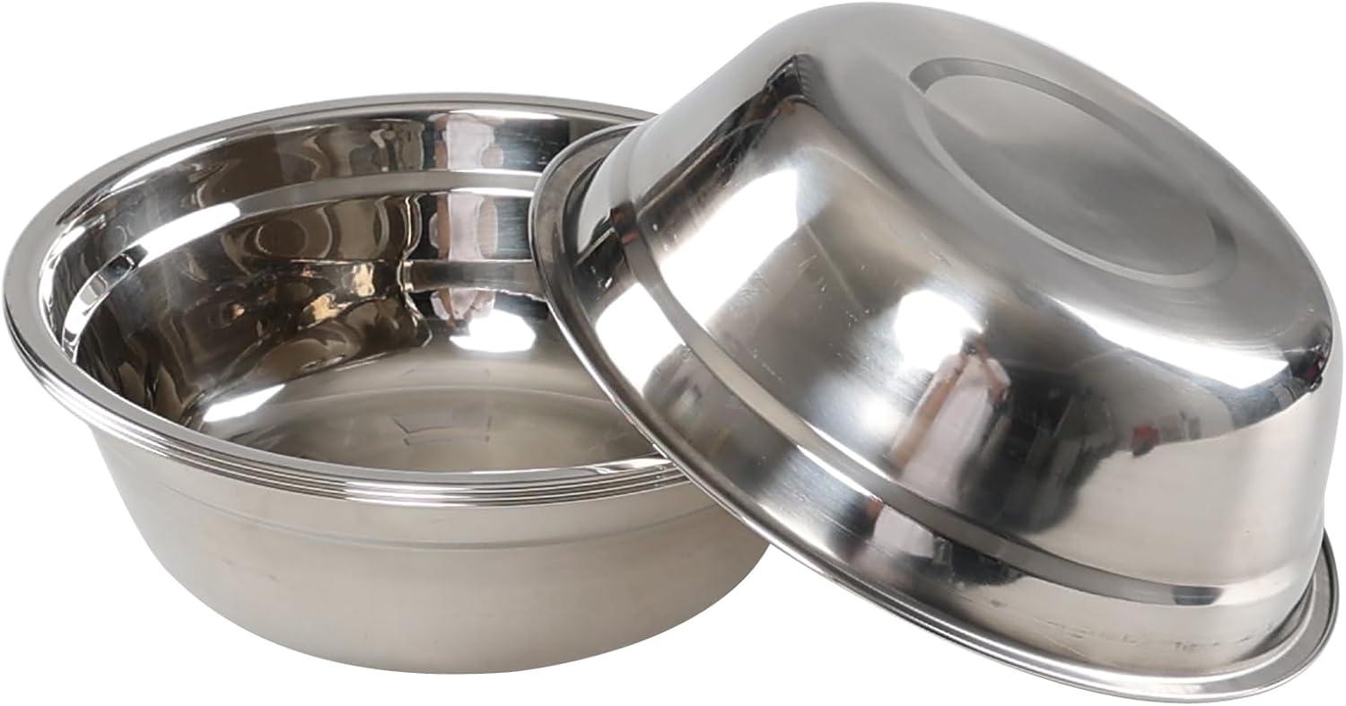 4-Pack Stainless Steel Mixing Bowls/Metal Prep Bowls, Salad Serving Bowl Set