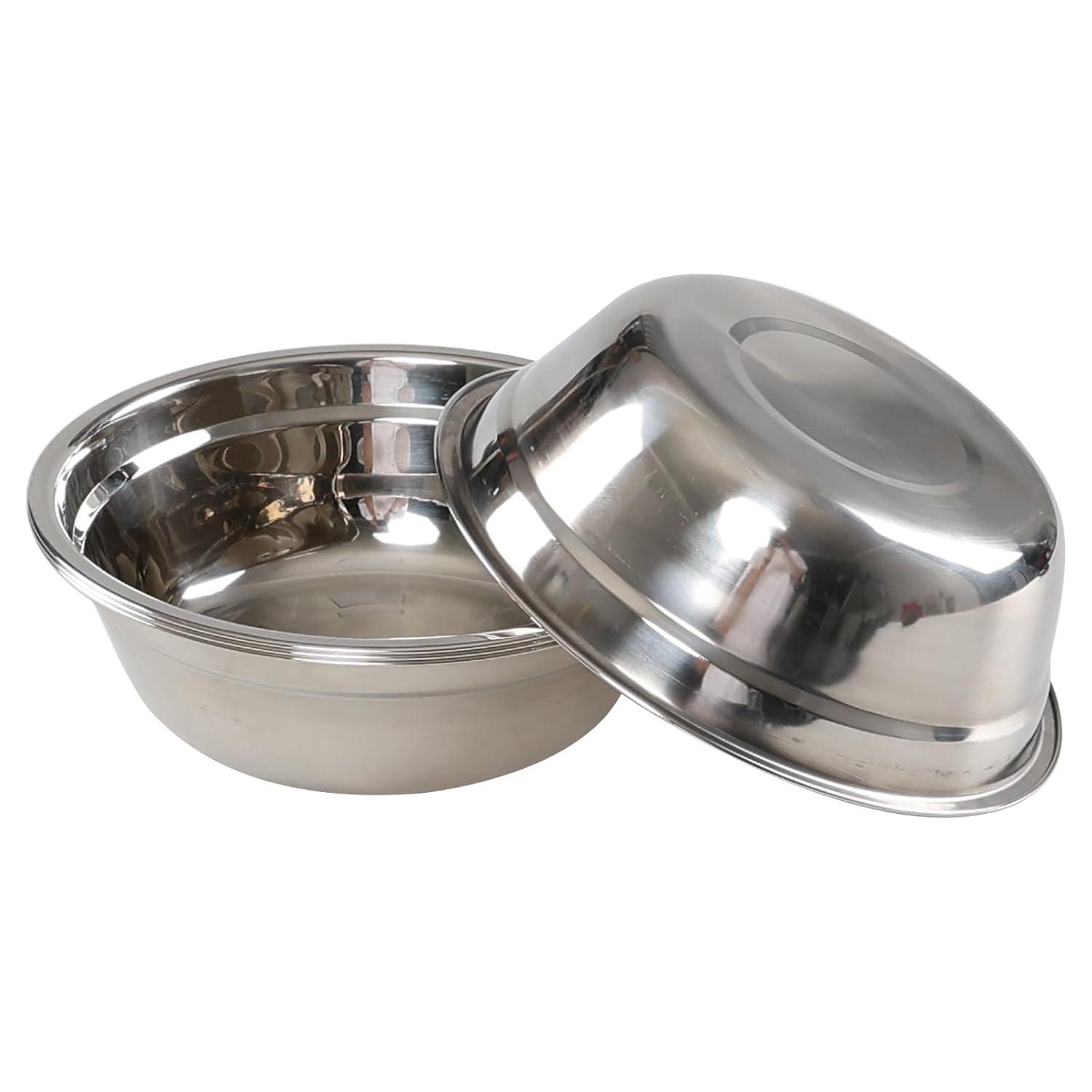 4-Pack Stainless Steel Mixing Bowls/Metal Prep Bowls, Salad Serving Bowl Set