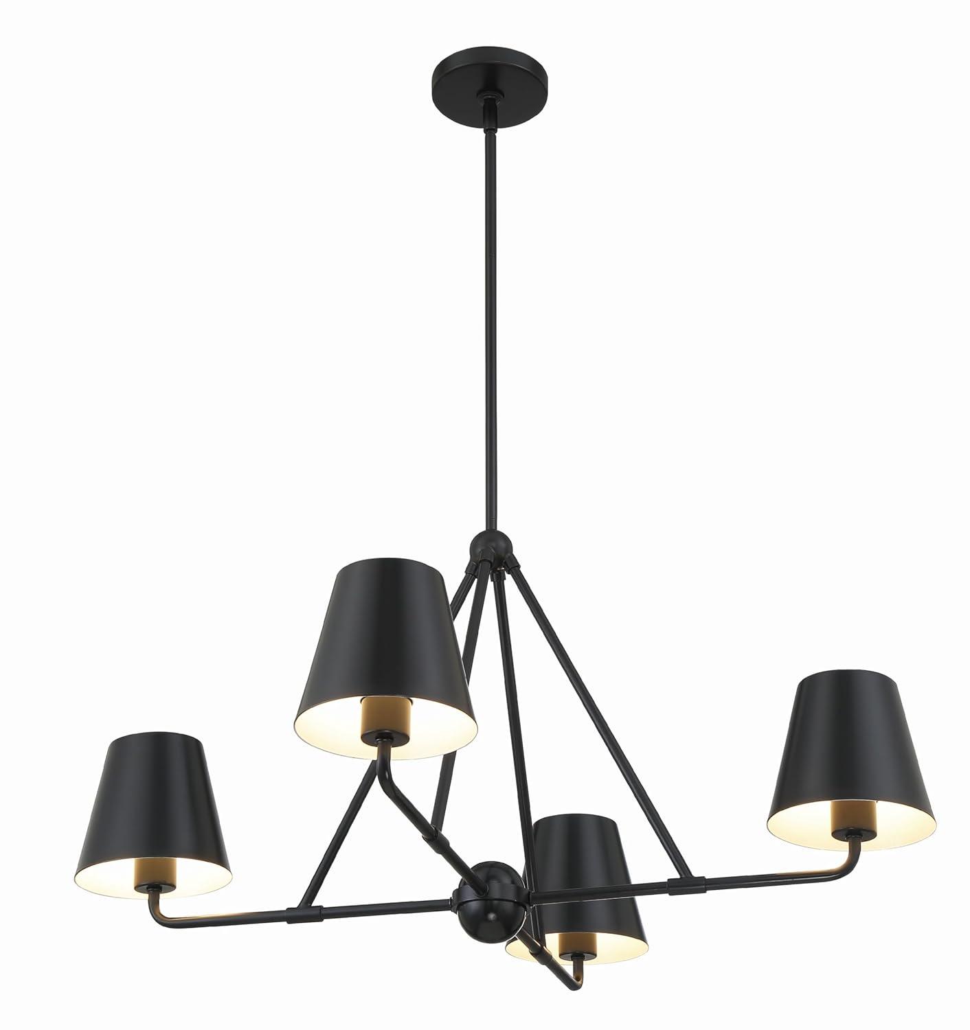 Crystorama Lighting - Xavier - 4 Light Chandelier In Traditional Style-17 Inches