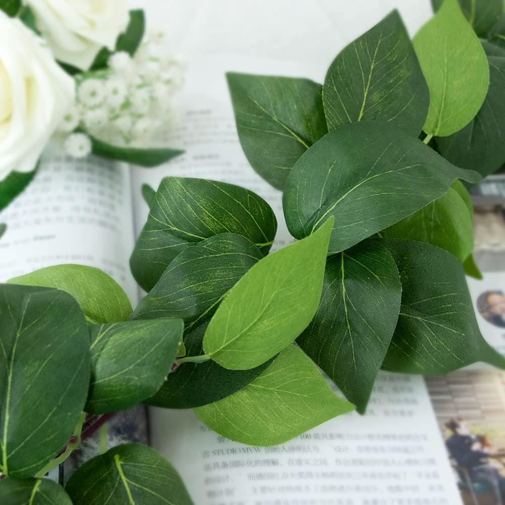 3 Strands Odorless Artificial Ivy Vines Kit, 71" Silk Ivy Garland with Green Leaves, Fake Hanging Plants Greenery Decoration for Bedroom, Windows, Walls, Wedding, Outdoor Decor (Green)