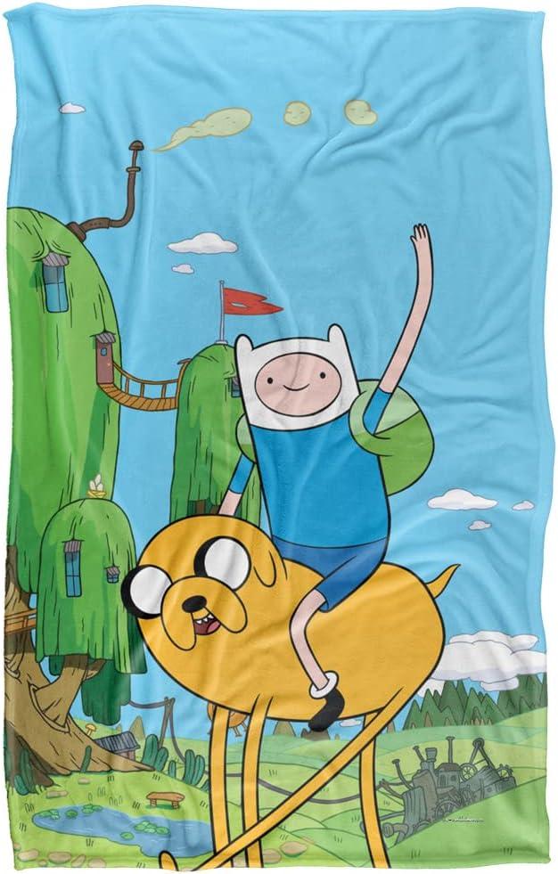 Adventure Time Best Bros Blue Fleece Holiday Blanket