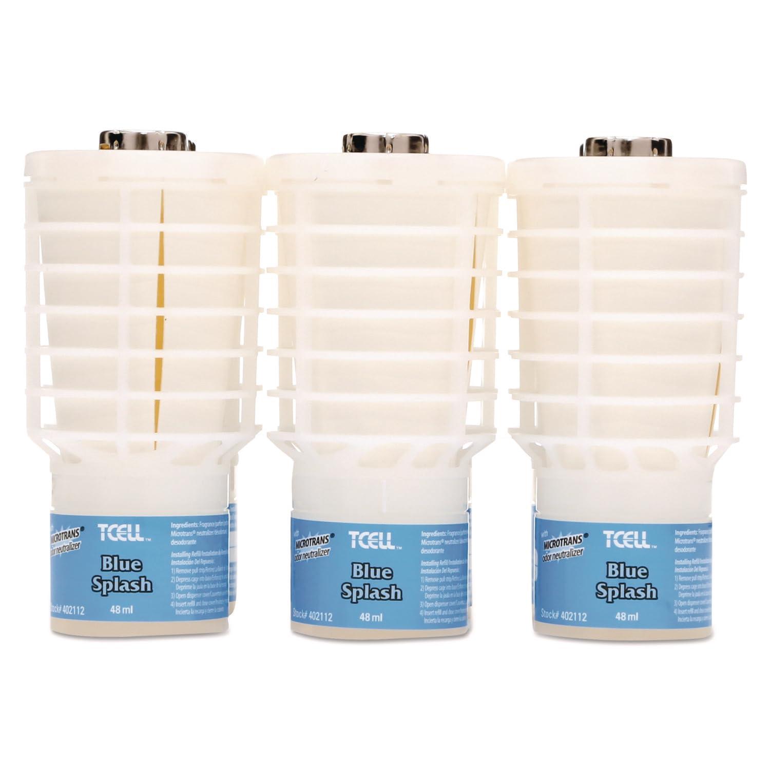 Blue Splash TCell Odor Neutralizer Refill, 6-Pack, White