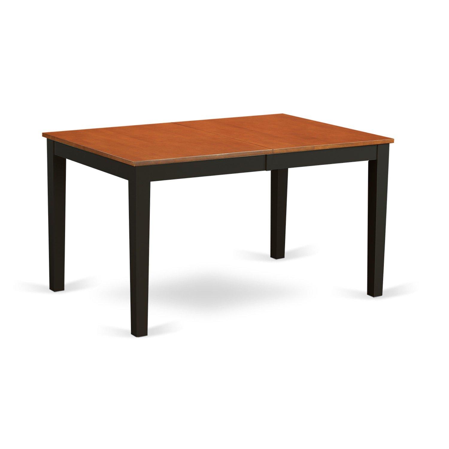East West Furniture  Dining Set Contains a Rectangle Kitchen Table and Dining Chairs with a Bench (Chair Seat Type Options) NIAV6-BCH-LC 6