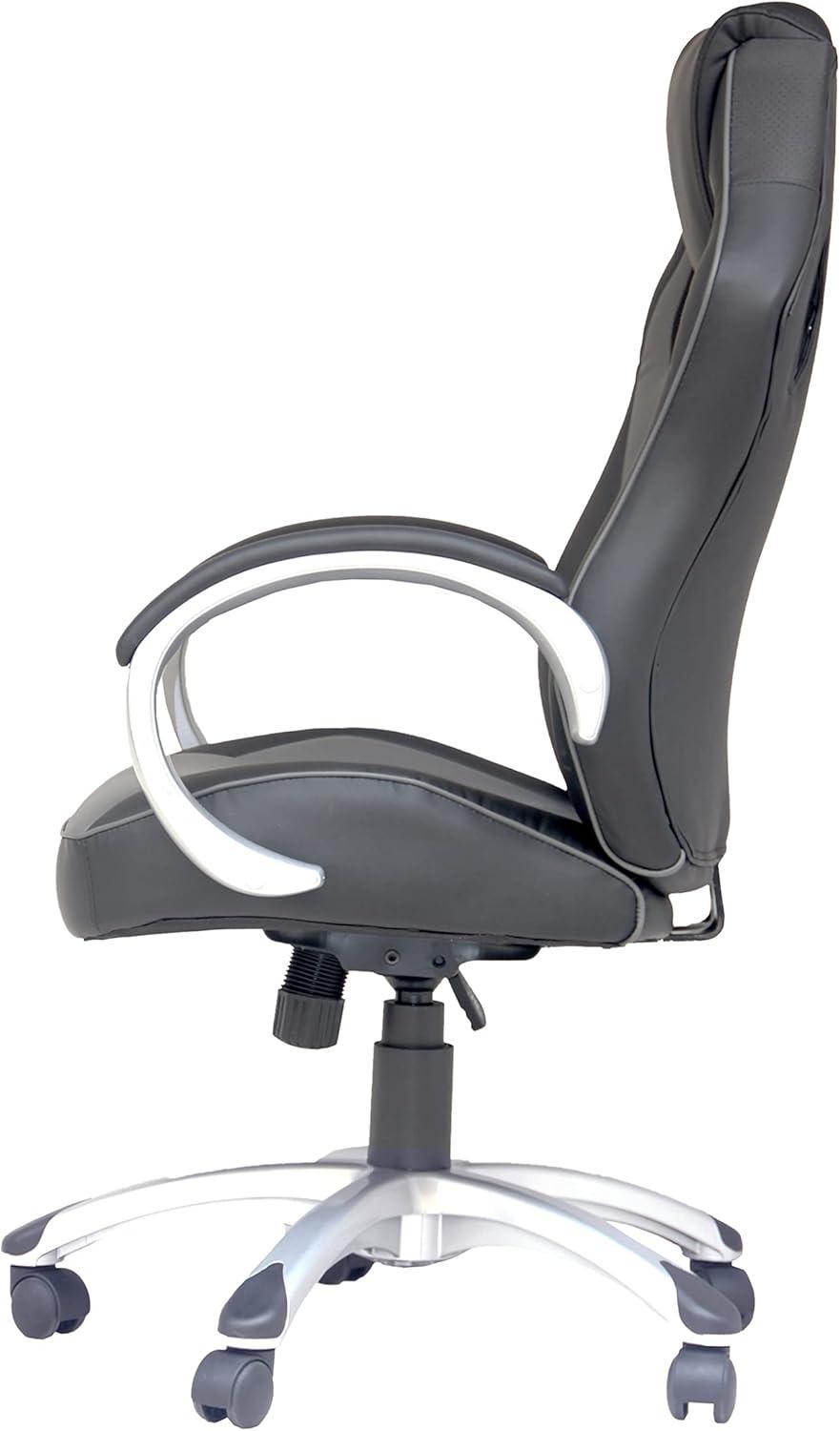 X Rocker Rogue 2.0 Bluetooth PC Chair, Gray, 25.6 x 23.62 x 43.5