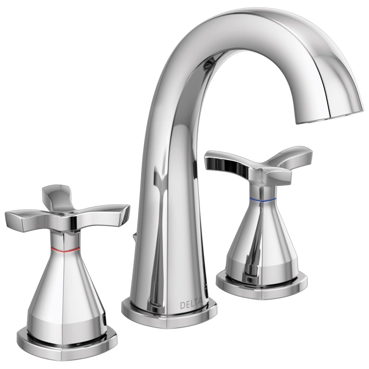 Stryke Widespread Bathroom Faucet with Drain Assembly and DIAMOND™ Seal Technology