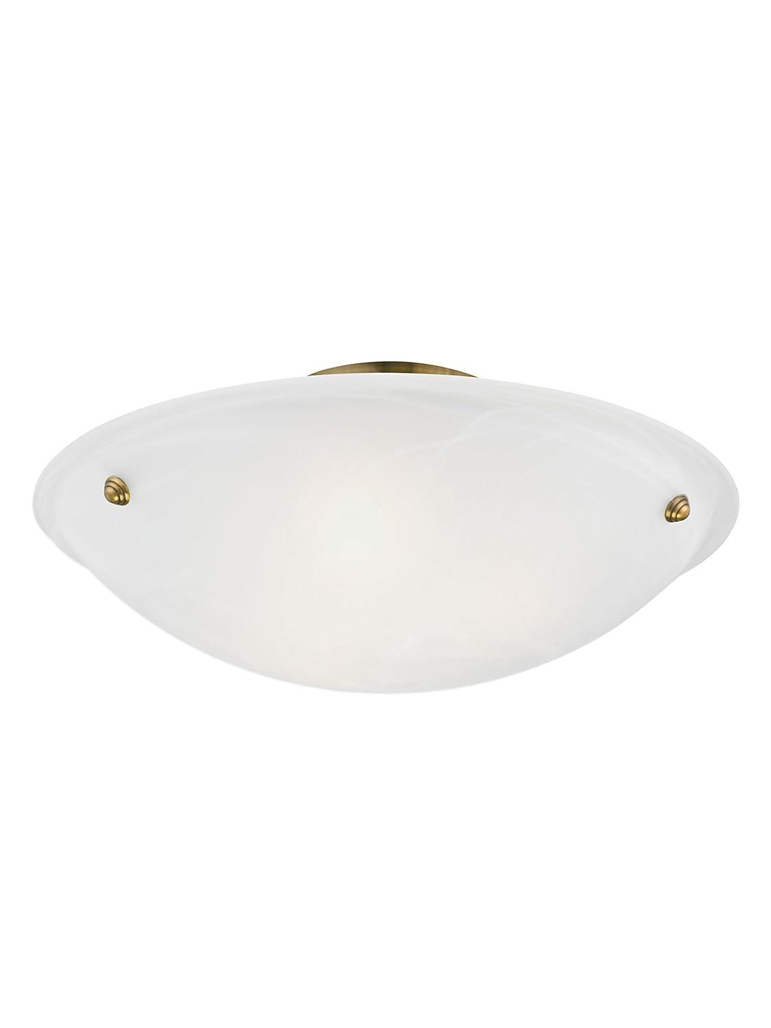 Livex Lighting Oasis 3 - Light Flush Mount in  Antique Brass
