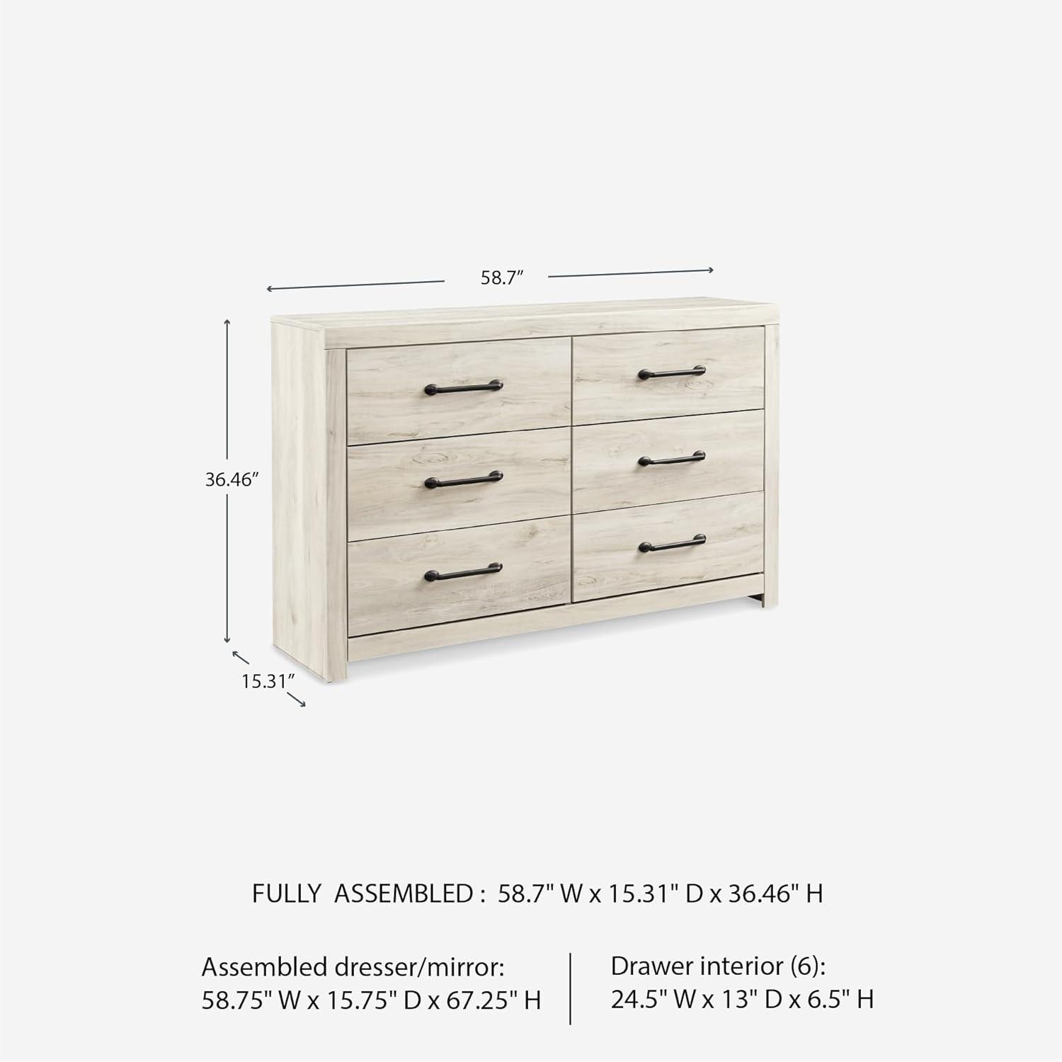 Loon Peak® Kalayiah 58.7'' W 6 - Drawer Dresser