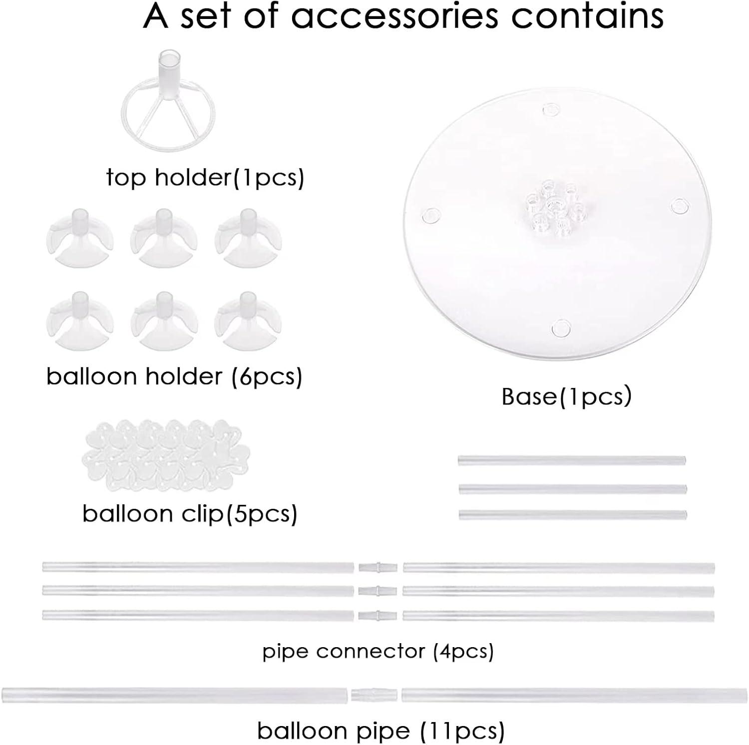 Balloon Stand Kit 7 Sets of Table Balloon Stand Holder Balloons Decorations for Party, Birthday Wedding Anniversary and other festive decorations