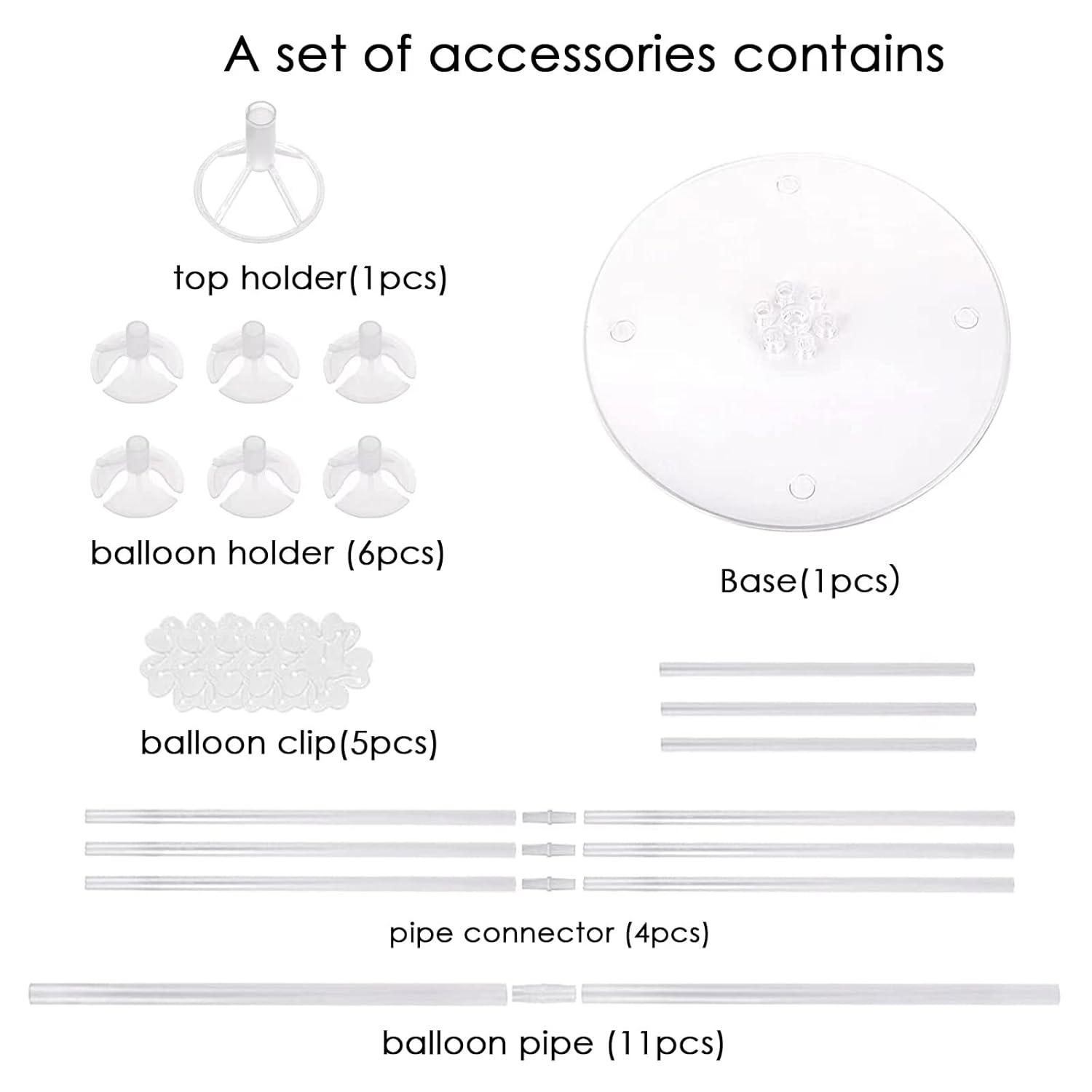 Balloon Stand Kit 7 Sets of Table Balloon Stand Holder Balloons Decorations for Party, Birthday Wedding Anniversary and other festive decorations