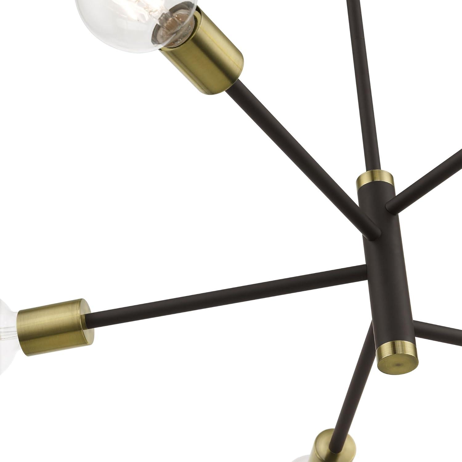 Livex Lighting Bannister 5 - Light Chandelier in  Black