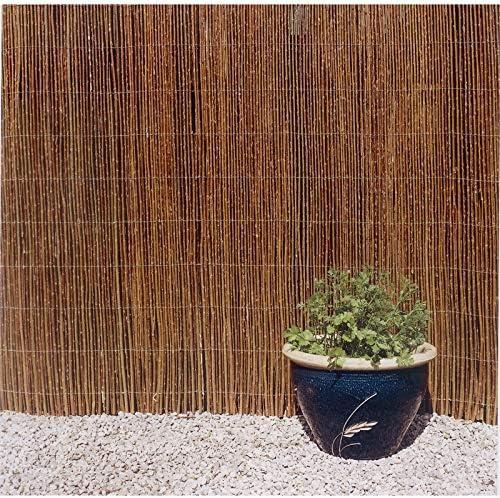 Backyard X-Scapes Natural Willow Rolled Panel Fence Decorative Fencing Natural 6' H x 16' L