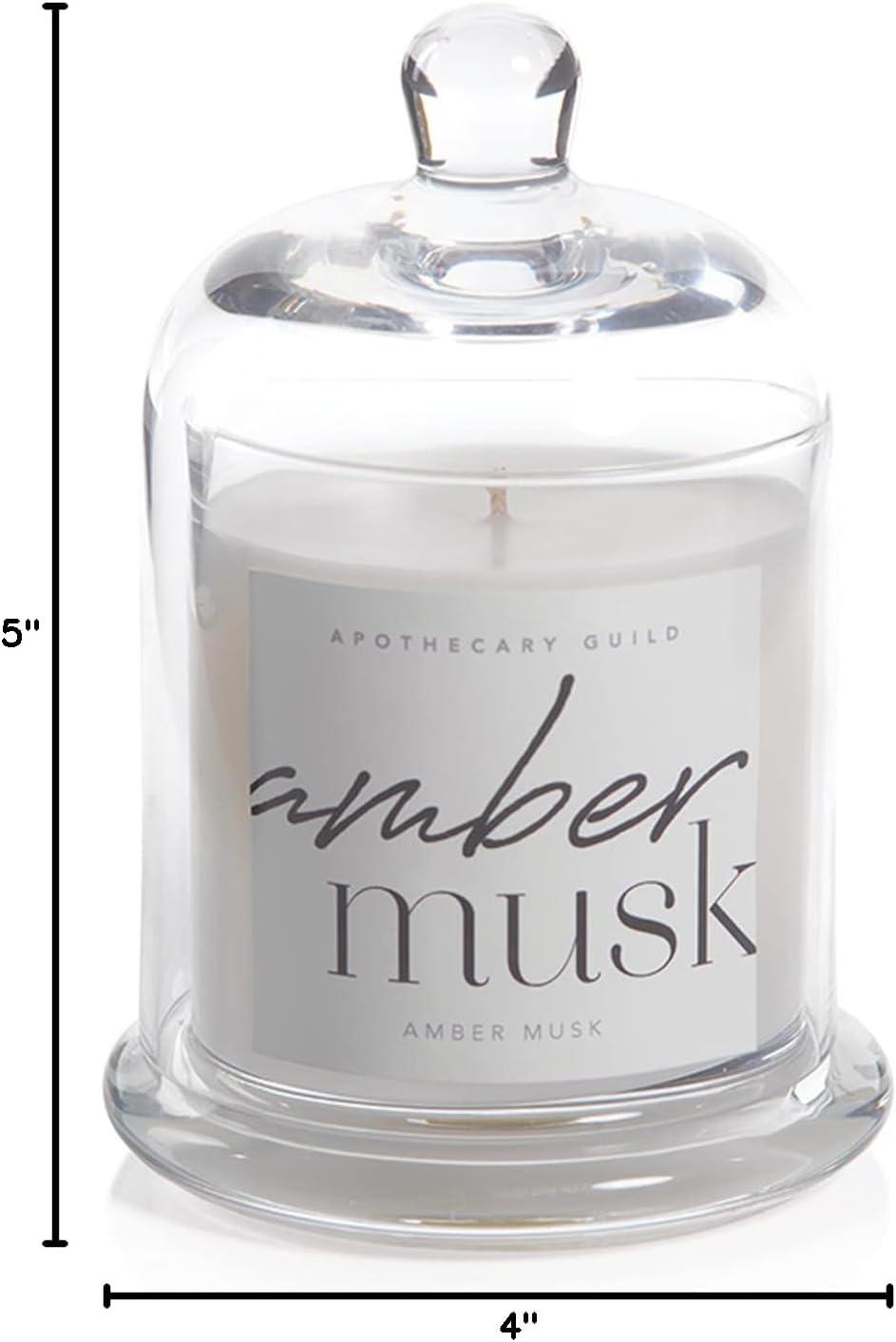 Amber Musk Scented Jar Candle