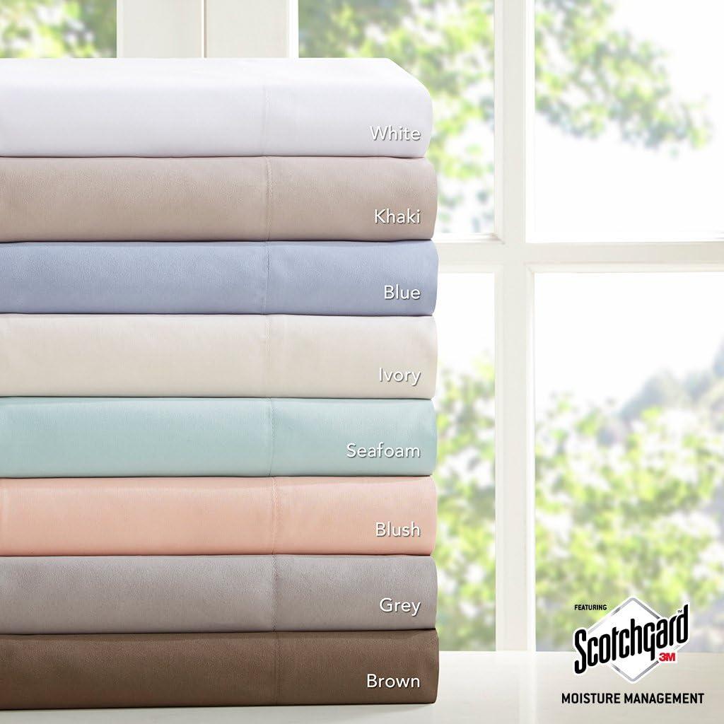 Madison Park 3M Microcell Luxurious Brushed Microfiber Deep Pocket Sheet Set