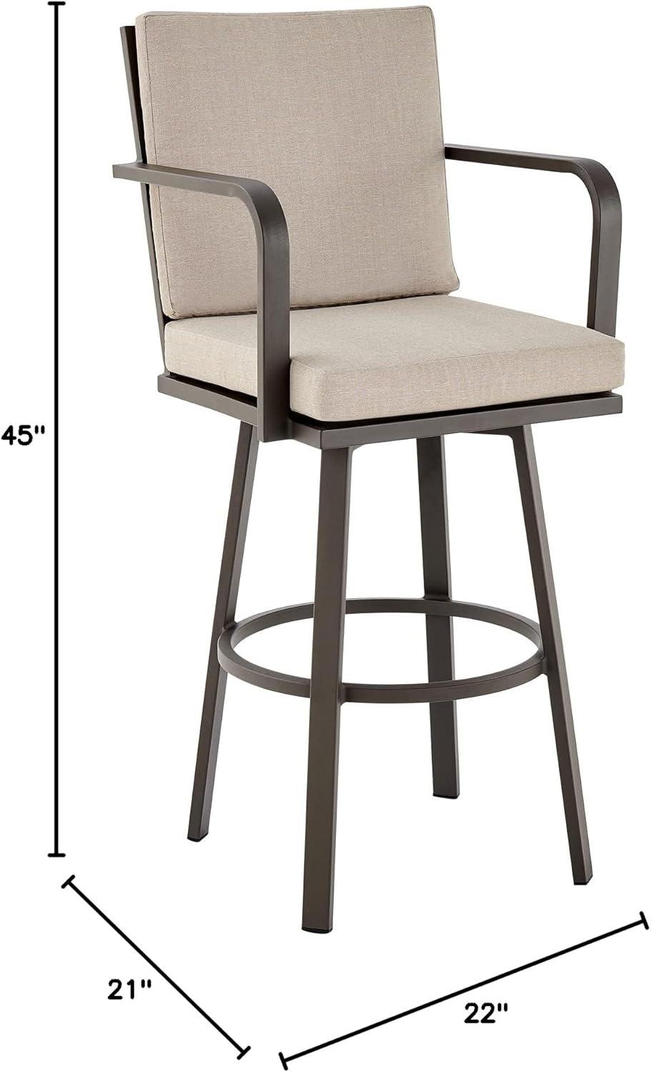 Armen Living Don 30 in. Outdoor Bar Stool