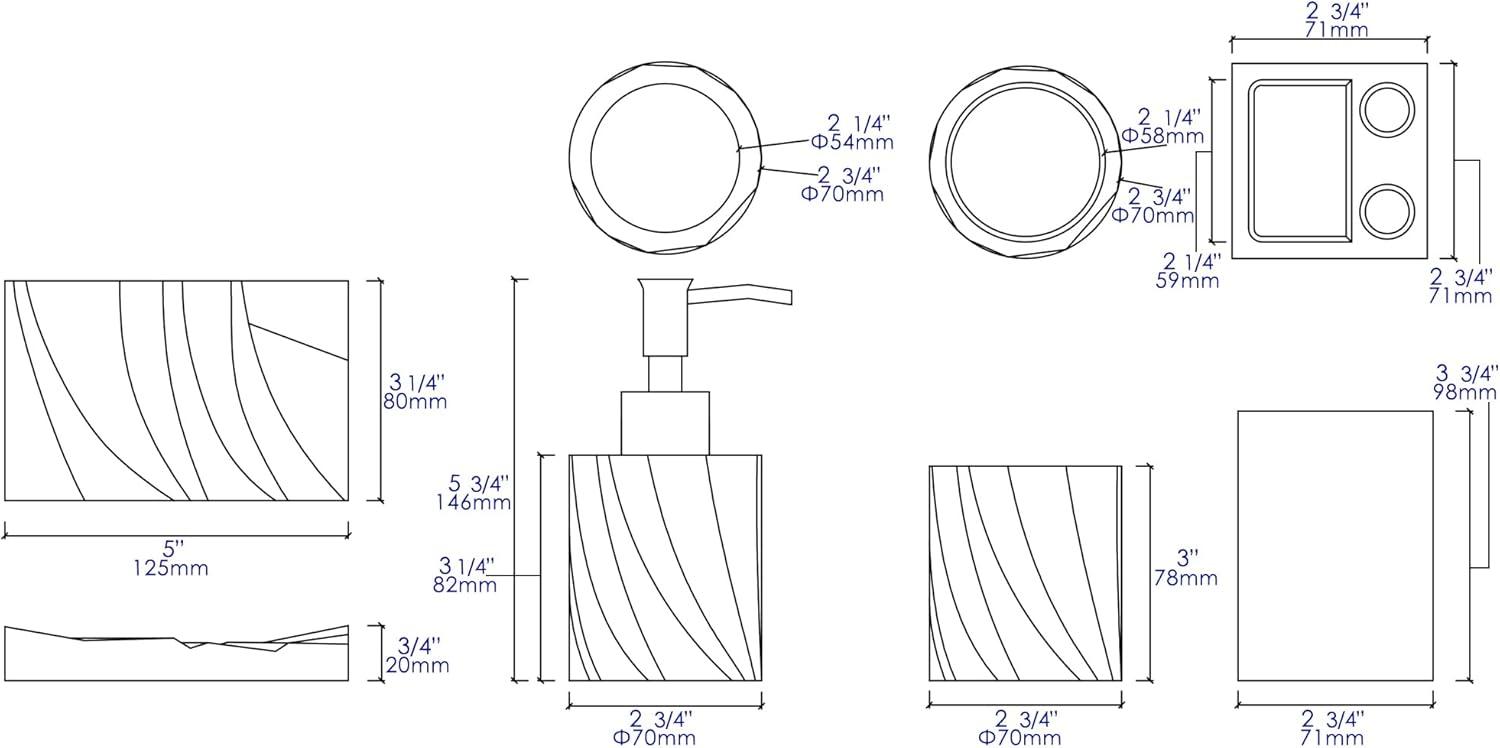 4 - Piece Bathroom Hardware Set