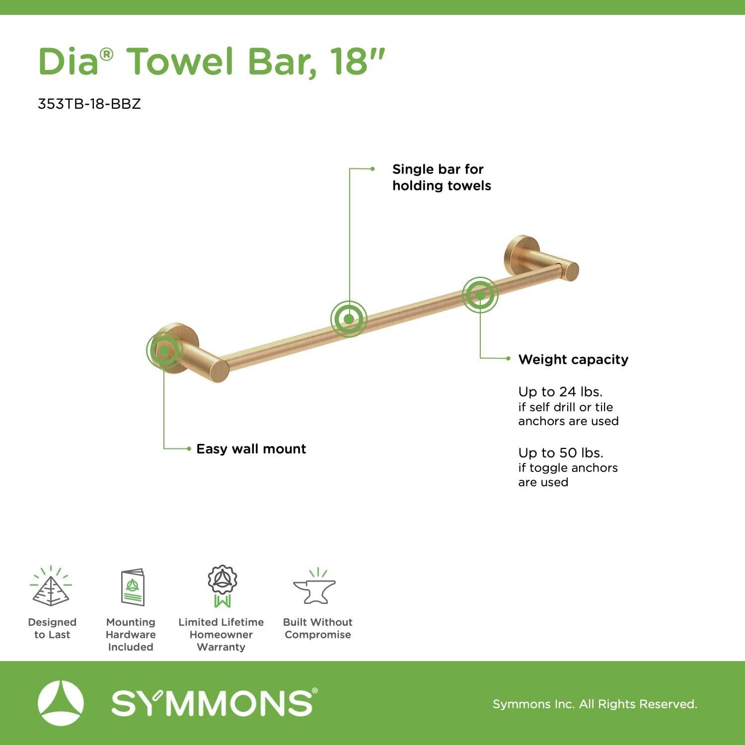 Dia 4 Piece Bath Accessory Hardware Set