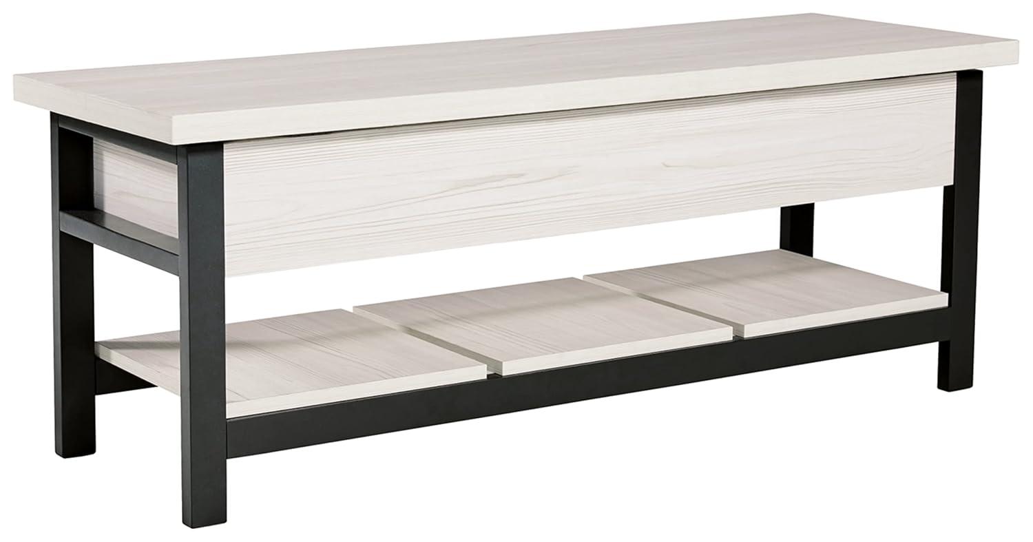 Signature Design by Ashley Casual Rhyson Storage Bench  White