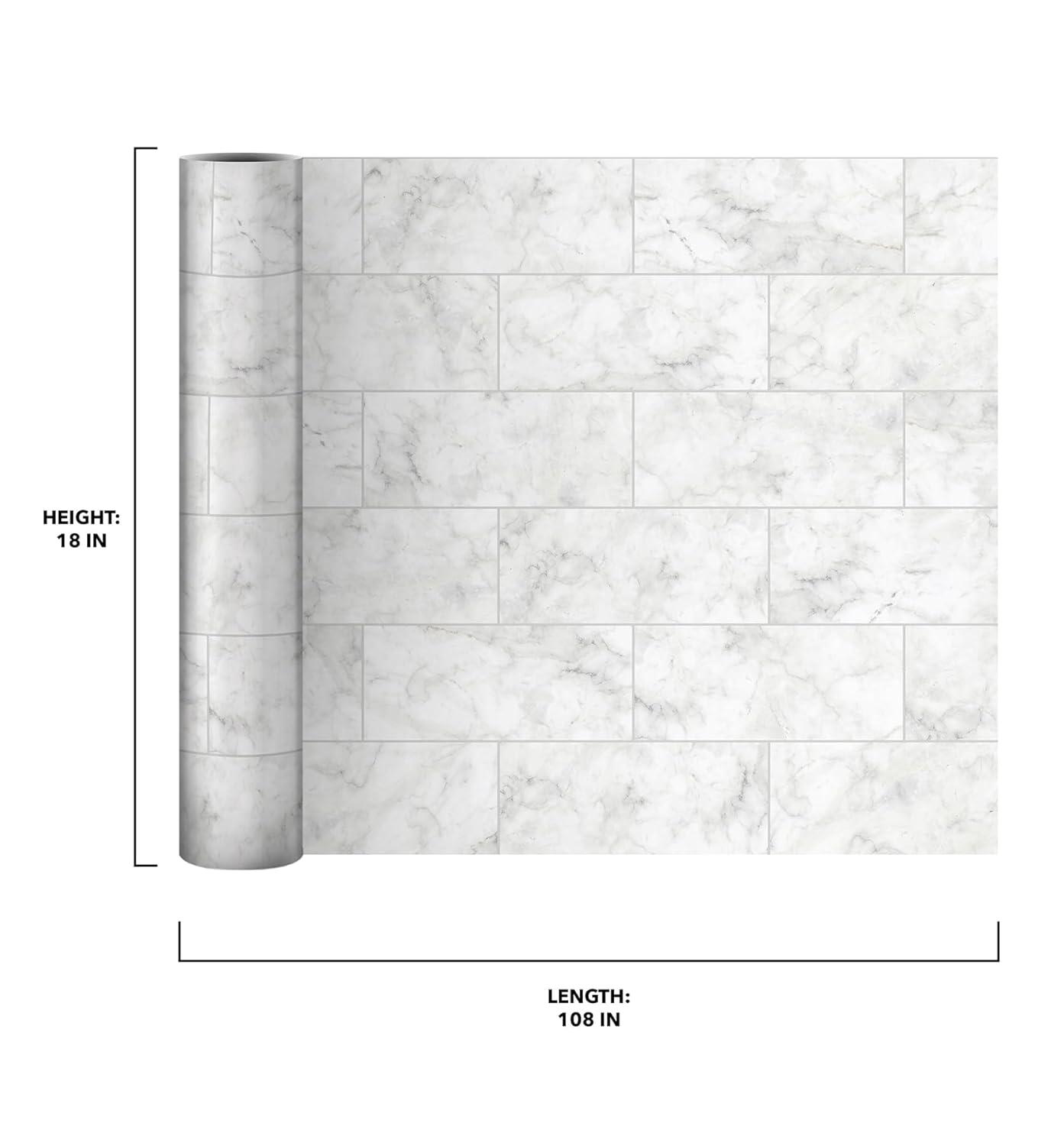 Brewster Home Fashions Marble Tile Peel & Stick Backsplash