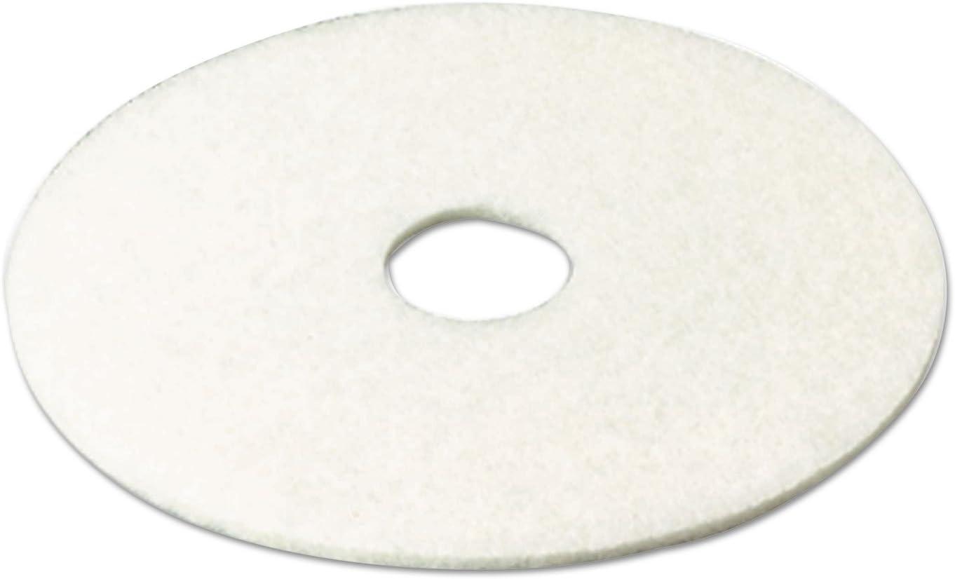 12" White Polyester Fiber Super Polish Cleaning Pads