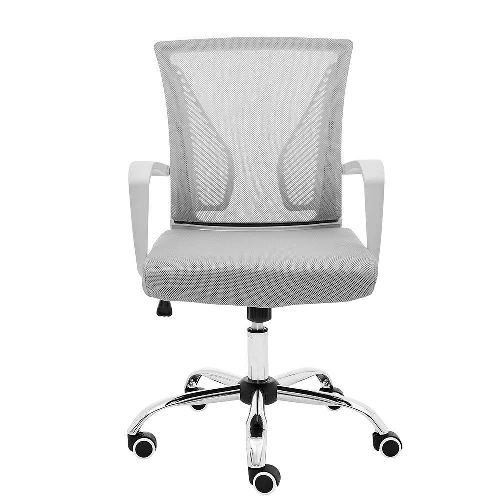 Modern Home Zuna Mid-Back Office Chair - White/Gray