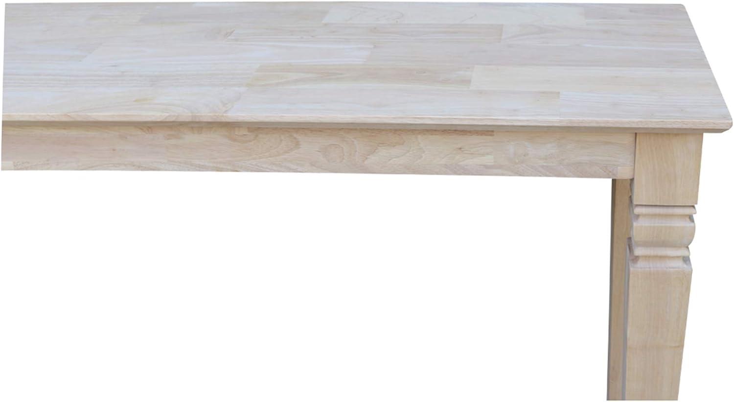 International Concepts Java Console Table : Farmhouse Style, Unfinished Hardwood, Entryway Table, Spot Clean