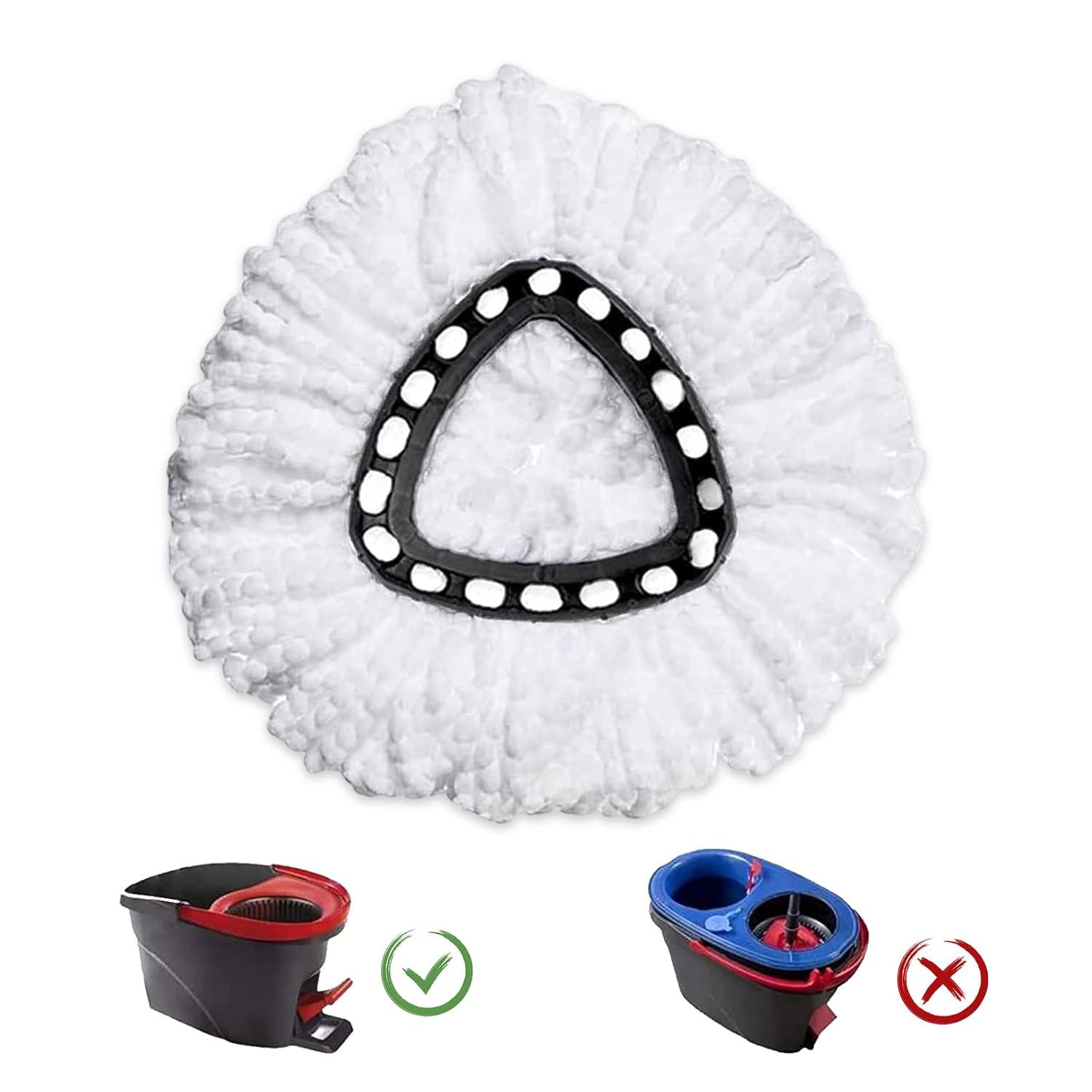 6 Pack Spin Mop Refill - Replacement Head Compatible with O cedar, Microfiber Spin Mop Refills,clean the floor. Easy Floor Cleaning Mop Head Replacement - Bonison