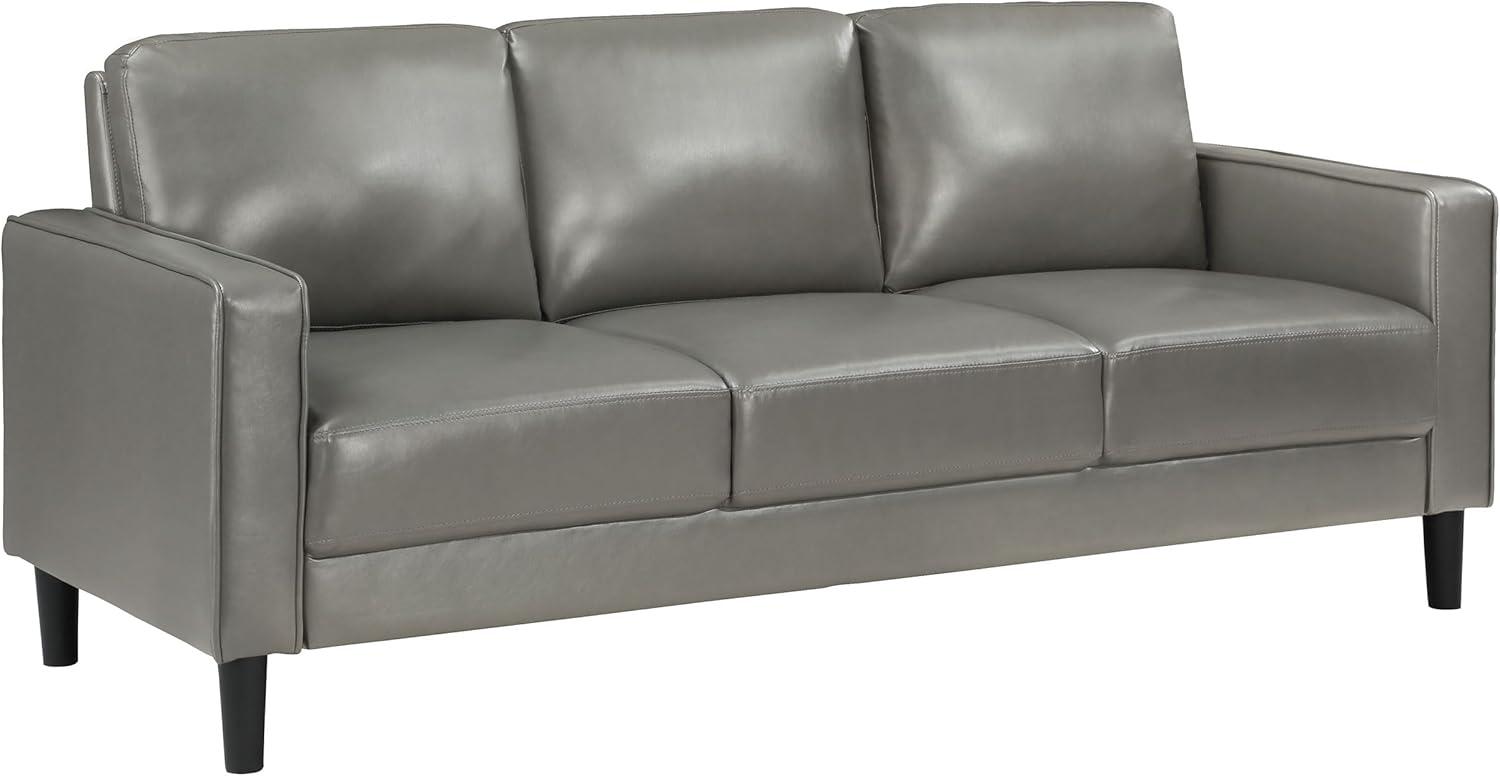 Alma Ruth 3-Piece Upholstered Track Arm Sofa Set Grey