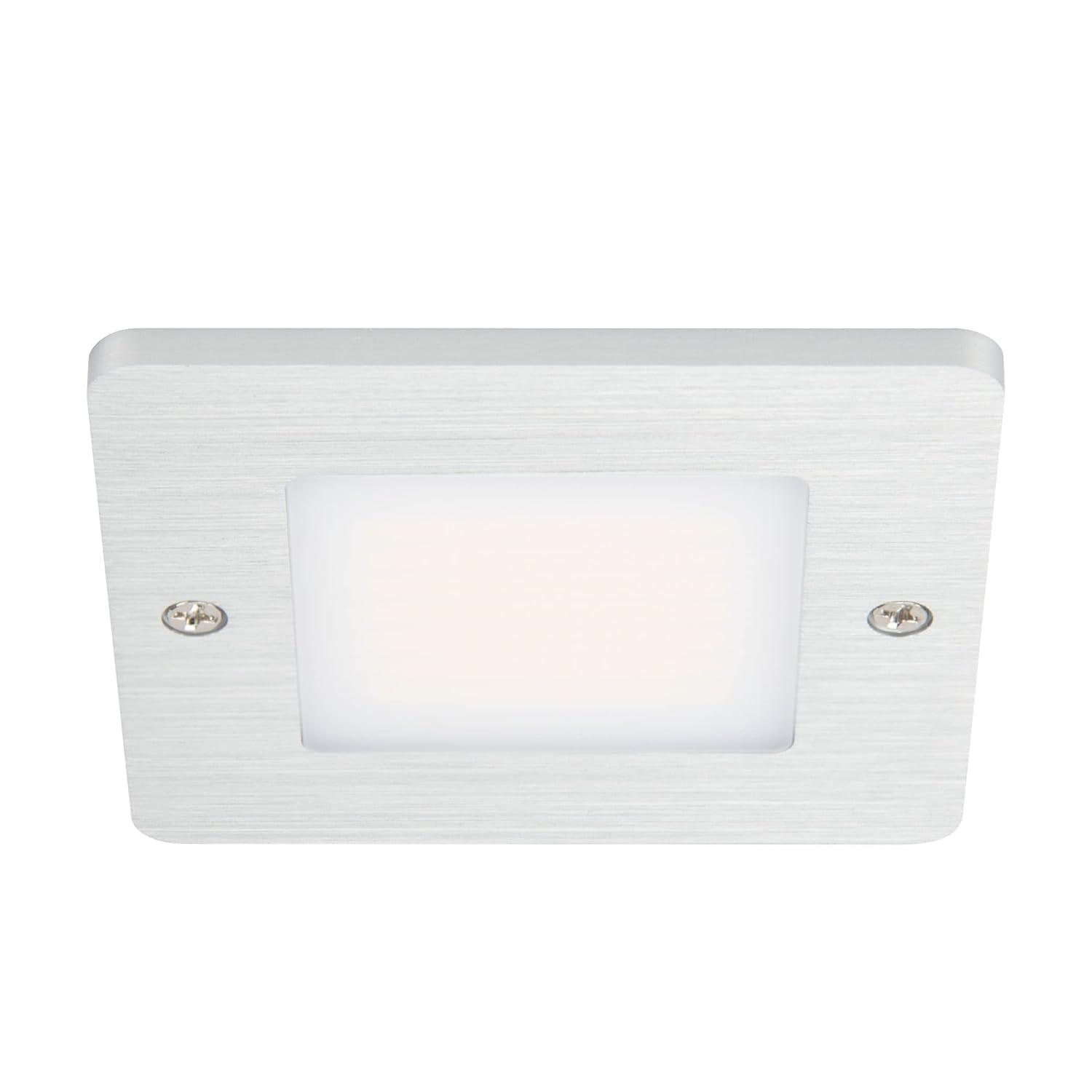 Square Low Profile Under Cabinet LED Puck Light, 3000K