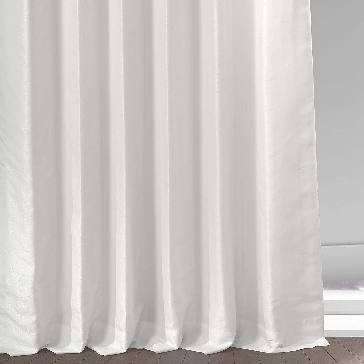 Half Price Drapes Crescent Moon Silk Blackout Curtains for Bedrooms(1 Panel),50WX 84L