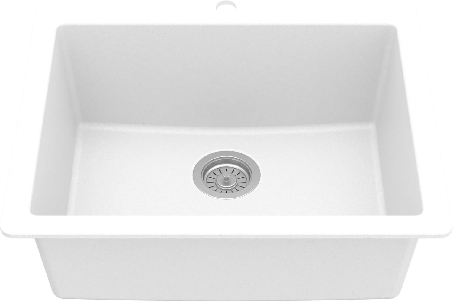 Karran Quartz 25'' X 22'' Single Bowl Drop-in Kitchen Sink